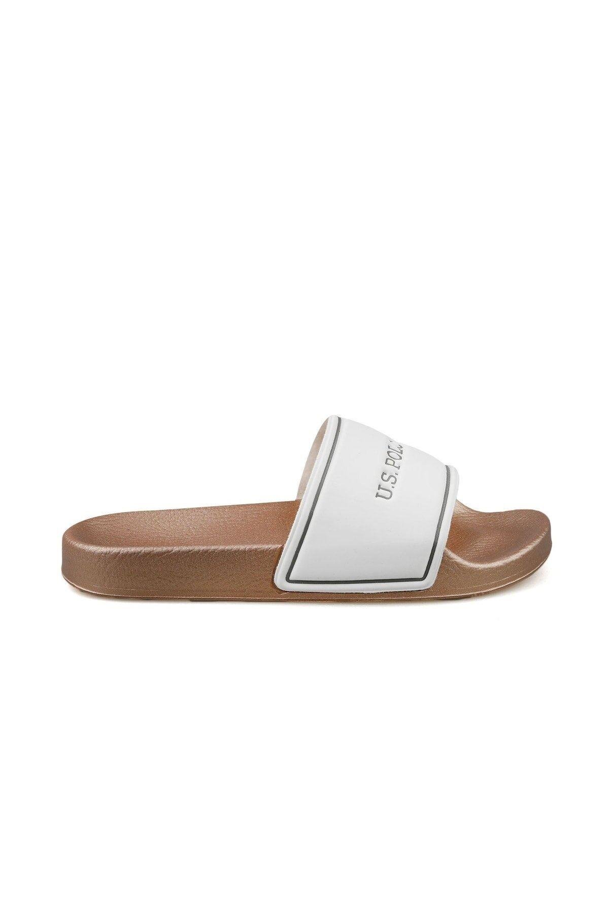 U.S. Polo Assn. 2M Sonia 2Fx Kadın Beyaz Terlik