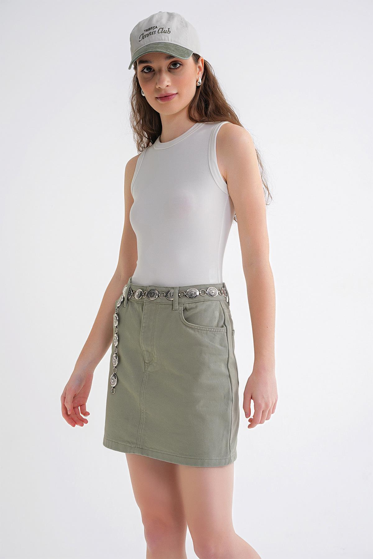 2012 Kadın Slim Fit Basic Atlet Beyaz