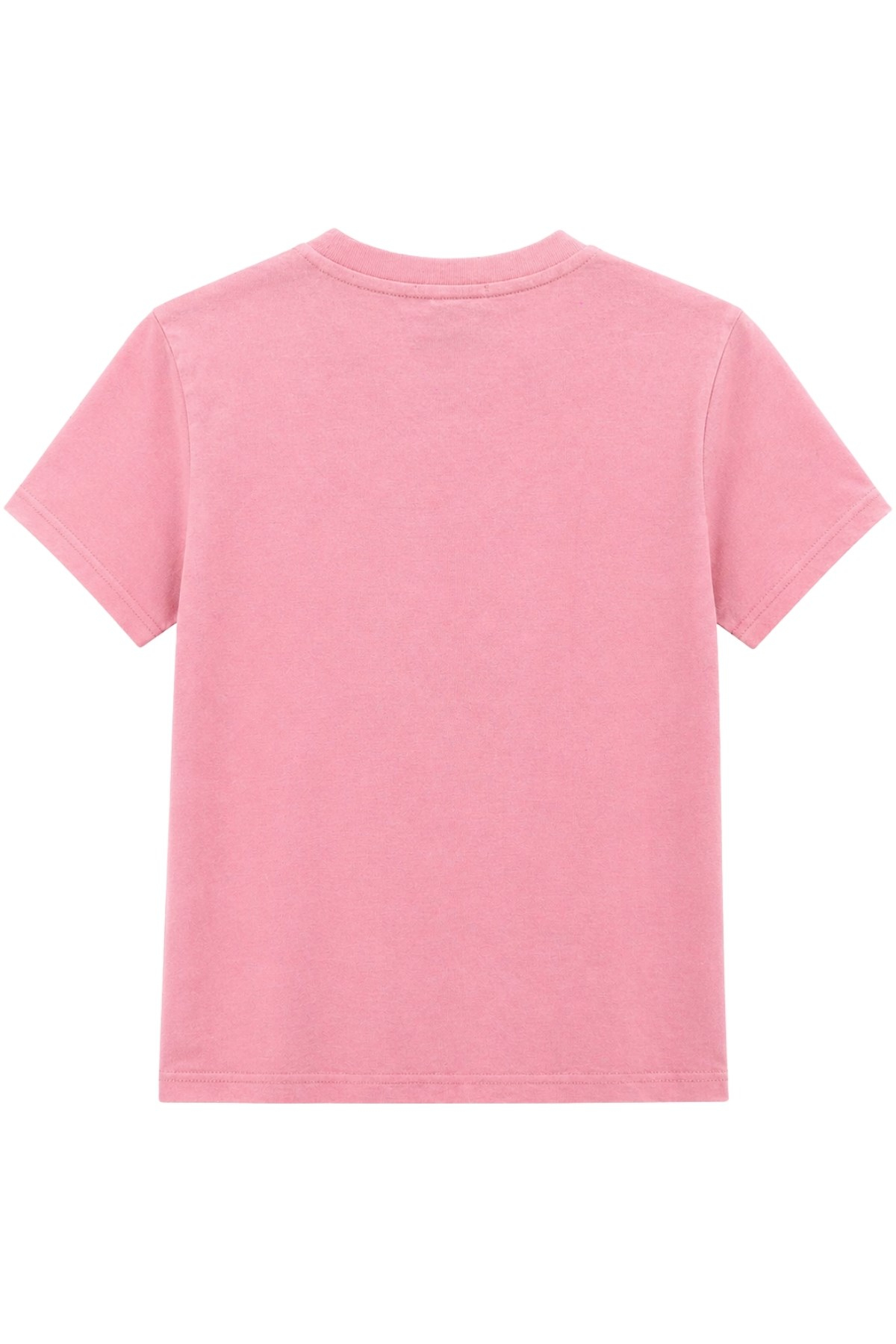 2100 Kadın Slim Fit Bisiklet Yaka Soft Basic T-Shirt Pembe