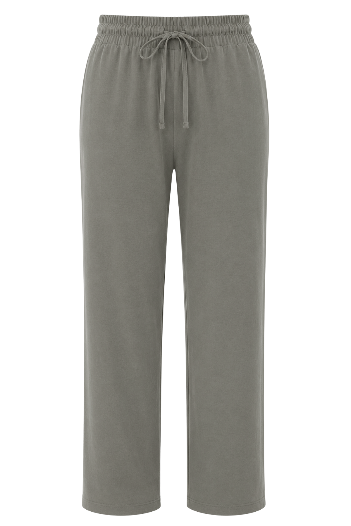 2117 Kadın Basic Relax Fit Atlet Pantolon İkili Takım Haki