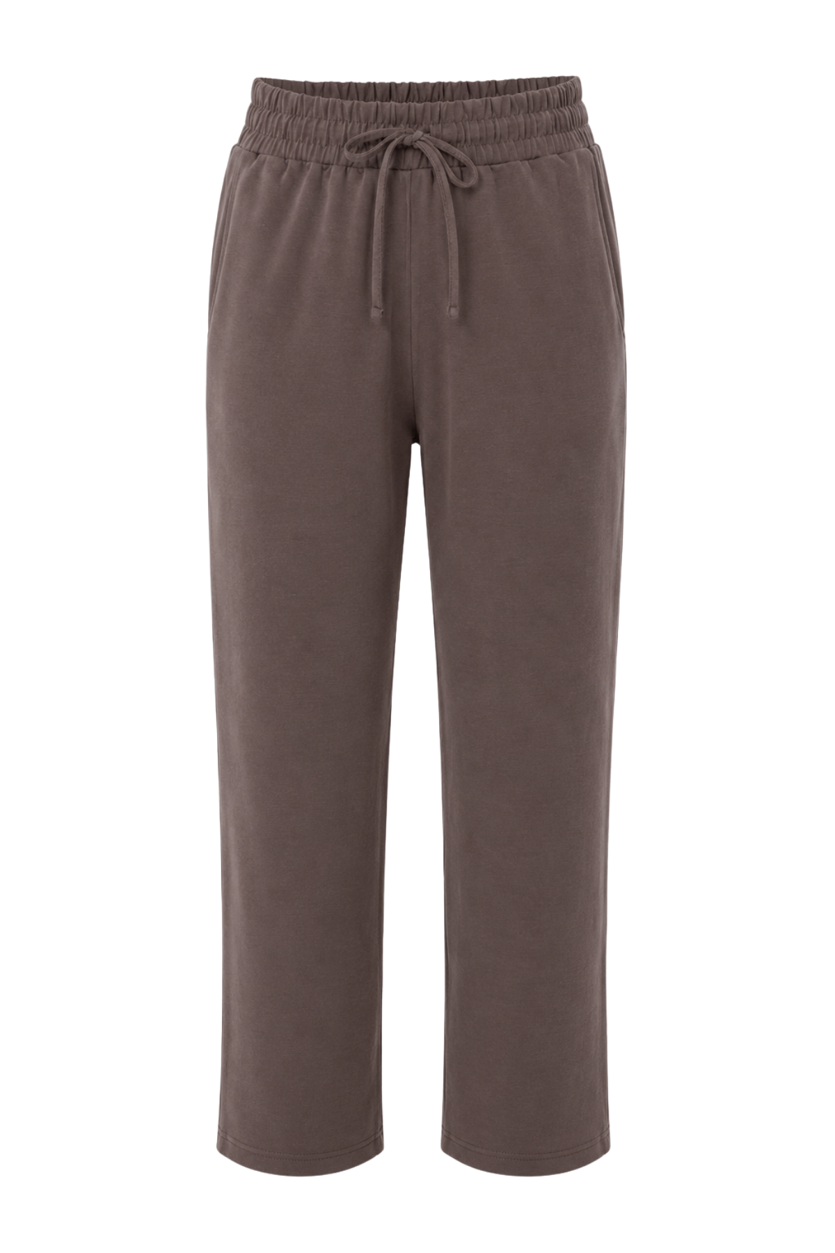 2117 Kadın Basic Relax Fit Atlet Pantolon İkili Takım Kahve