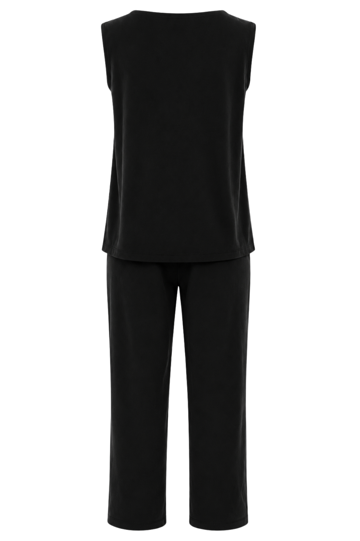 2117 Kadın Basic Relax Fit Atlet Pantolon İkili Takım Siyah