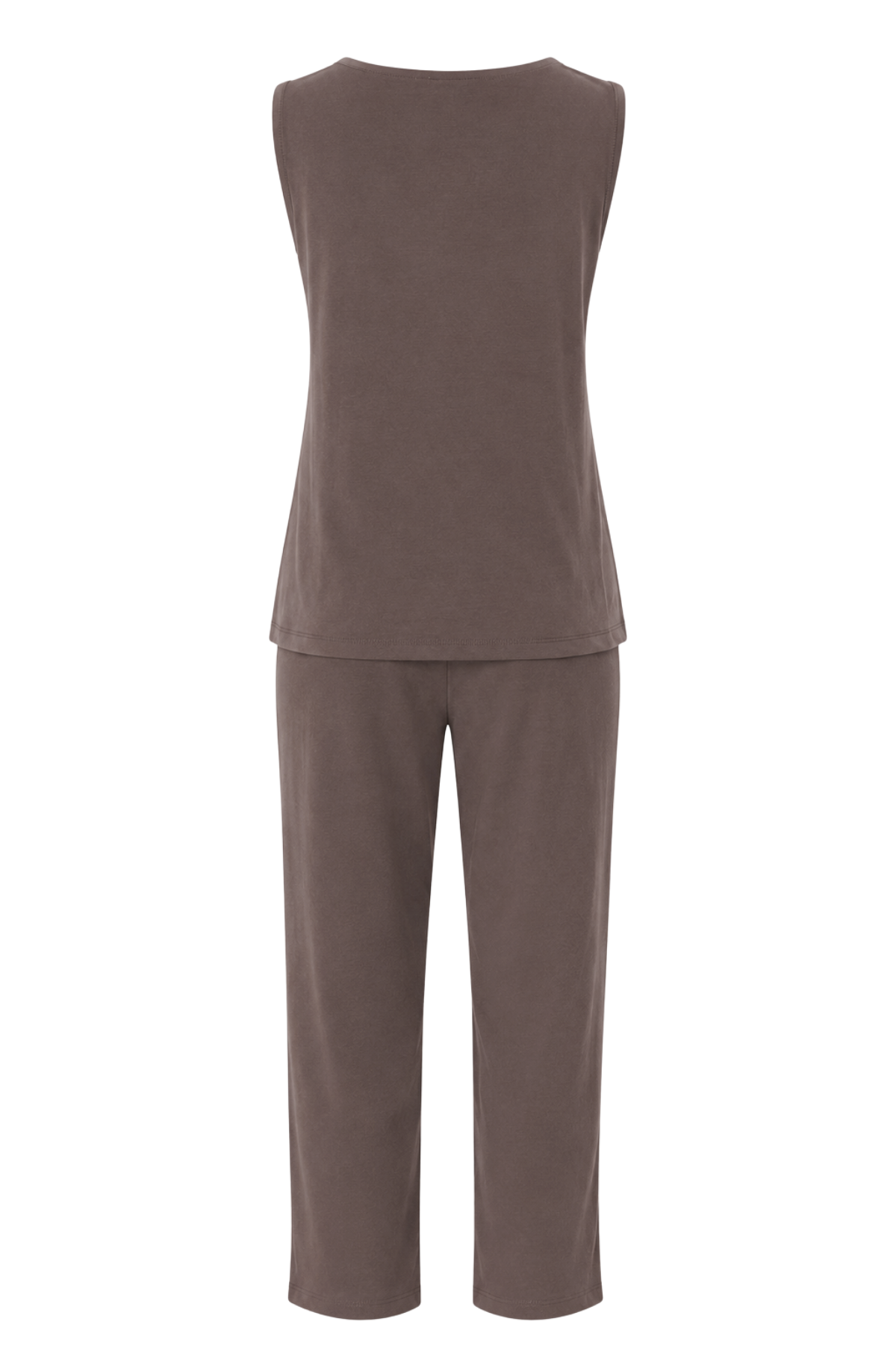 2117 Kadın Basic Relax Fit Atlet Pantolon İkili Takım Kahve