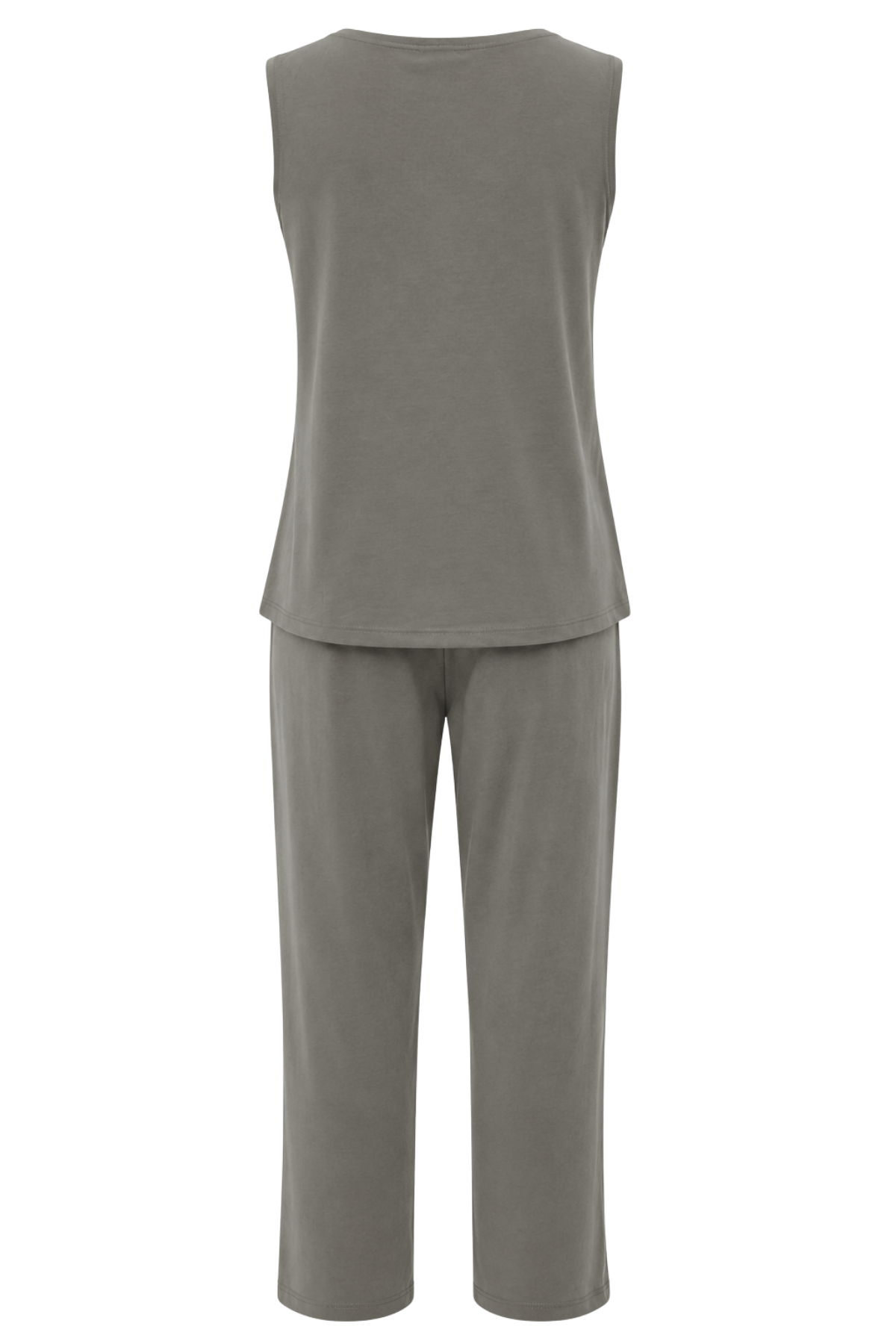 2117 Kadın Basic Relax Fit Atlet Pantolon İkili Takım Haki