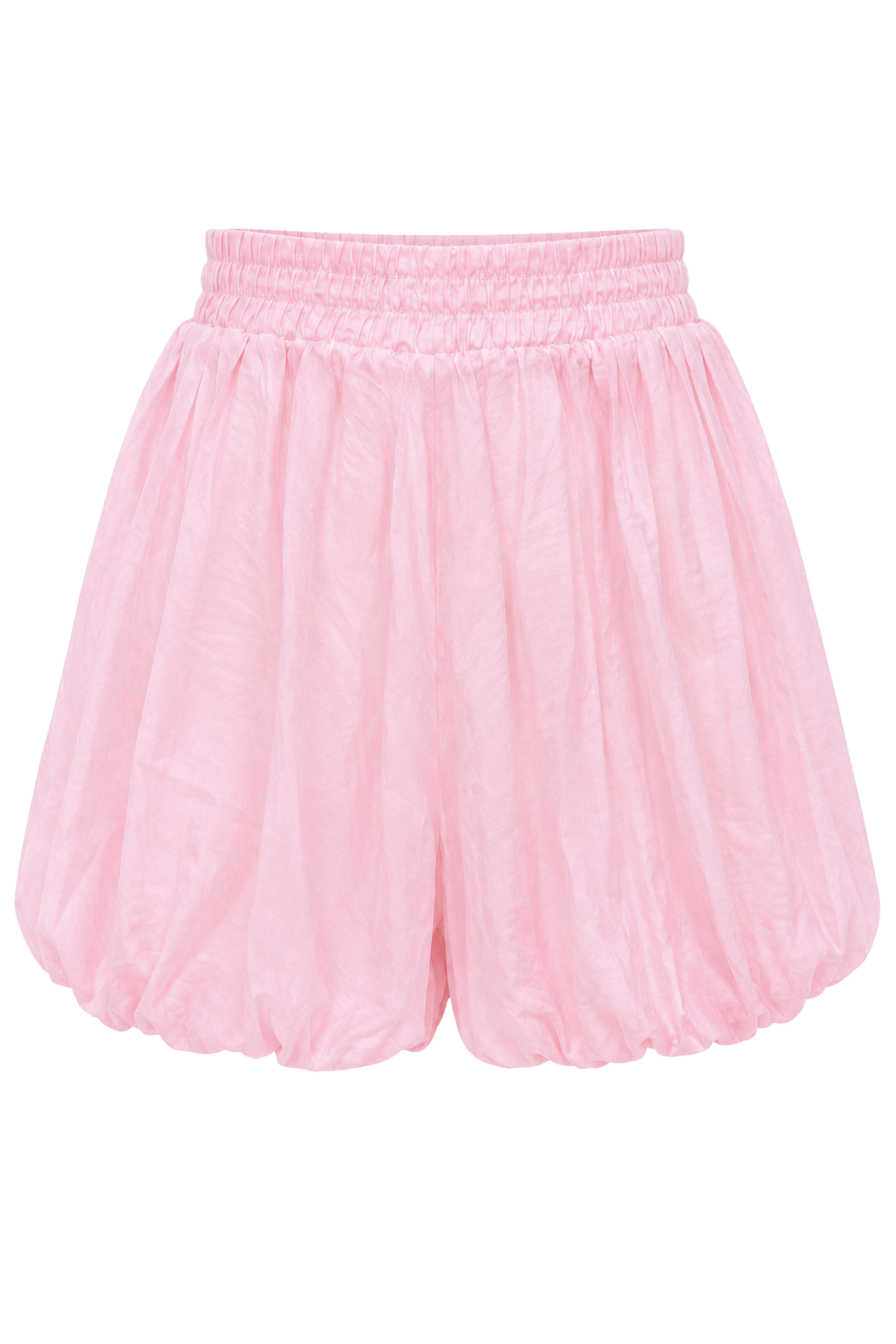 2123 Yüksek Bel Balon Mini Şort Etek Pembe