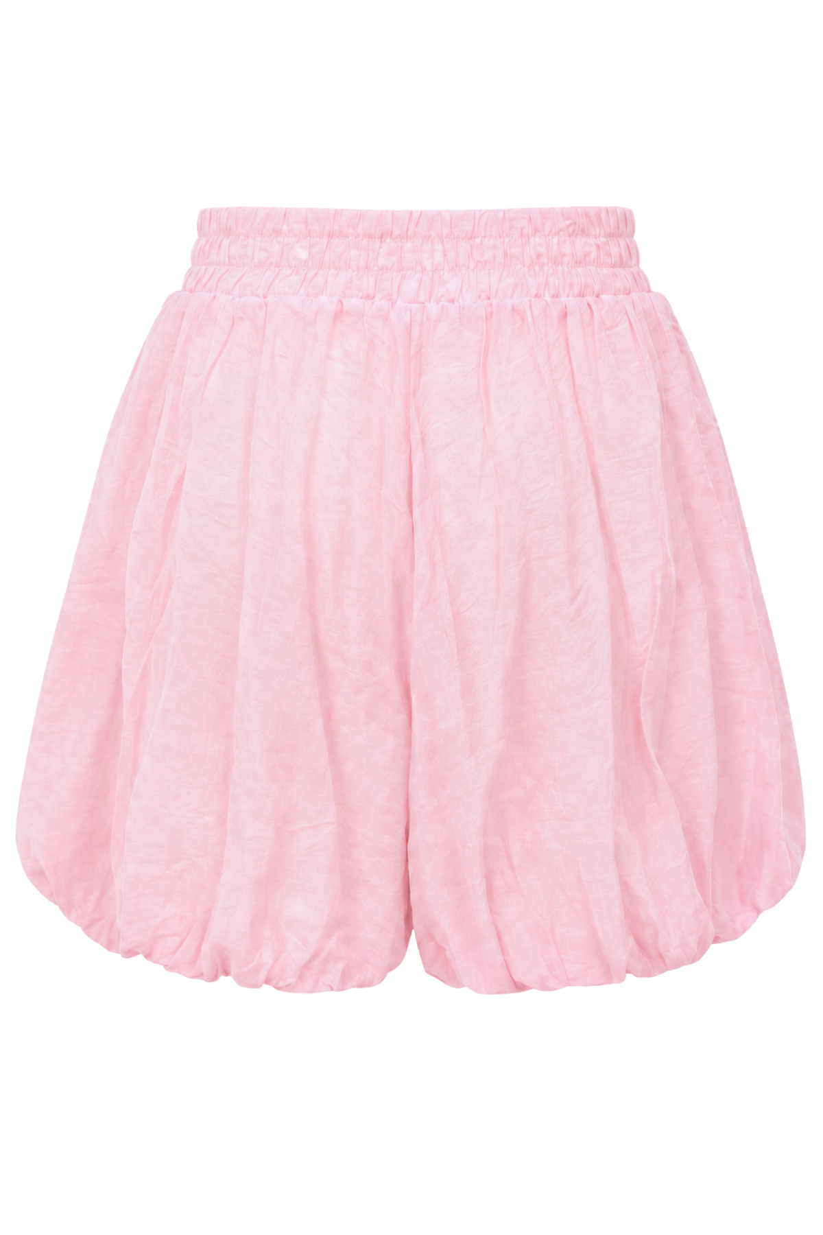2123 Yüksek Bel Balon Mini Şort Etek Pembe