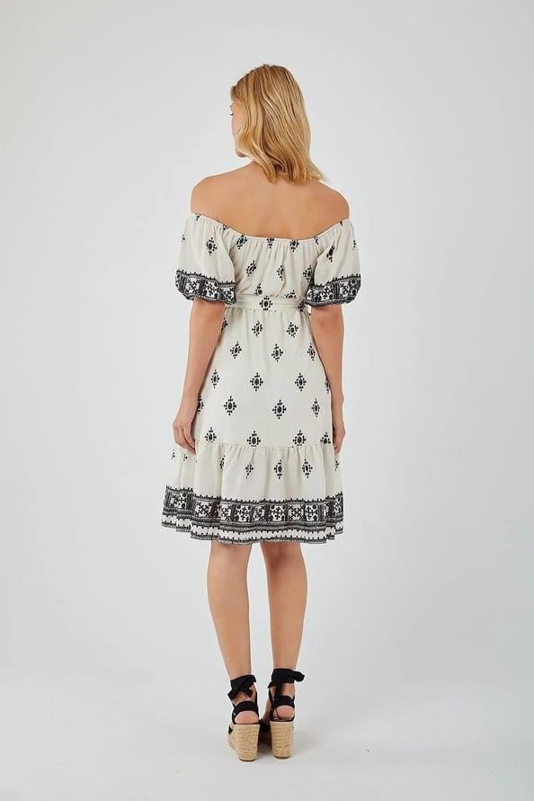 4309 Madonna Yaka Elbise Siyah