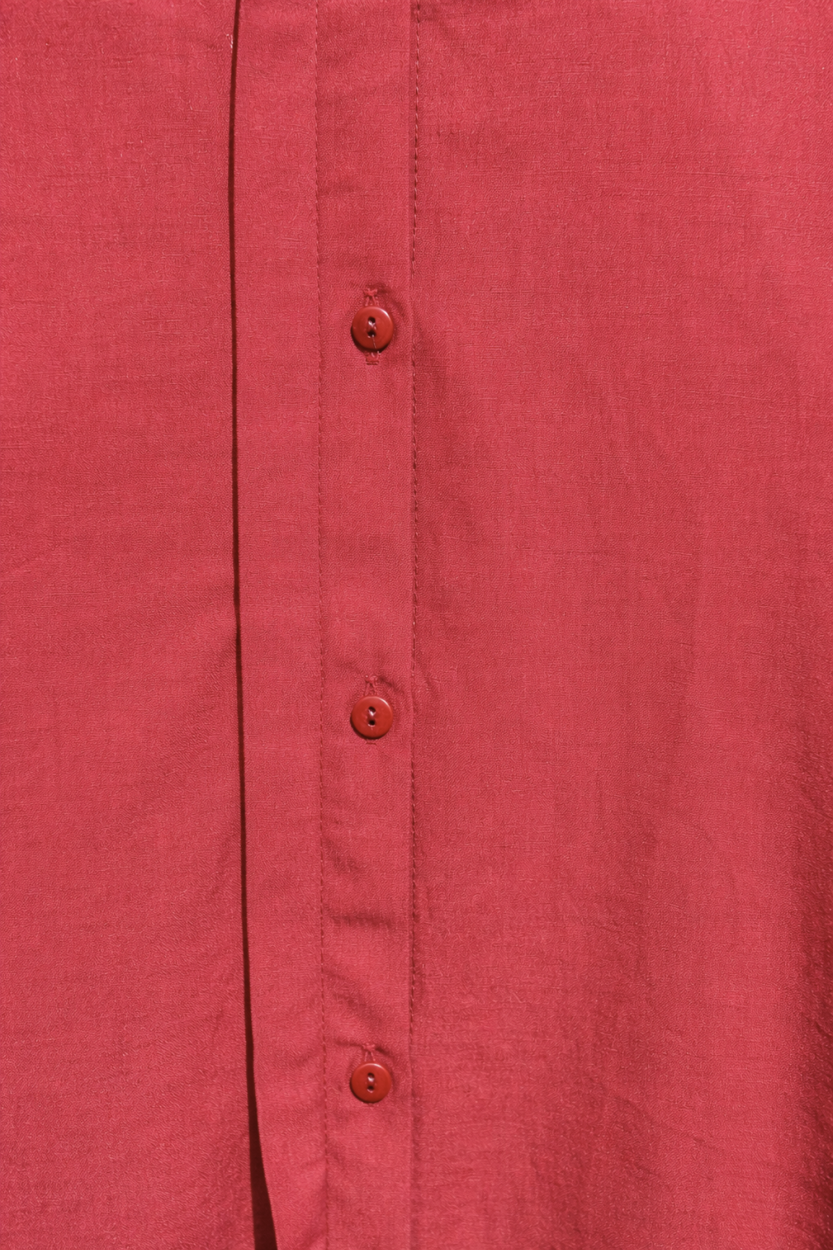 4622 Kadın Gizli Patlı Oversize Basic  Gömlek Bordo