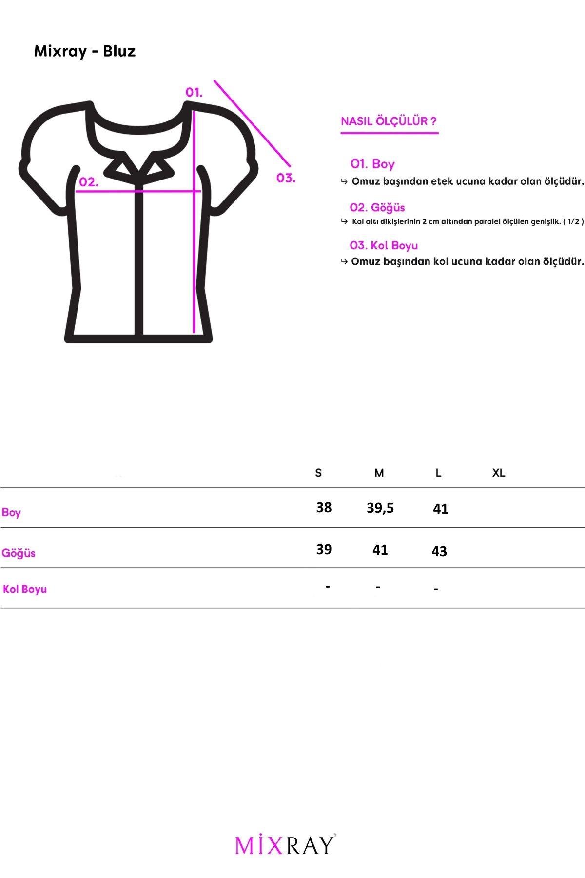 4737 Kadın Düğmeli Kuplu Pileli Bluz Beyaz