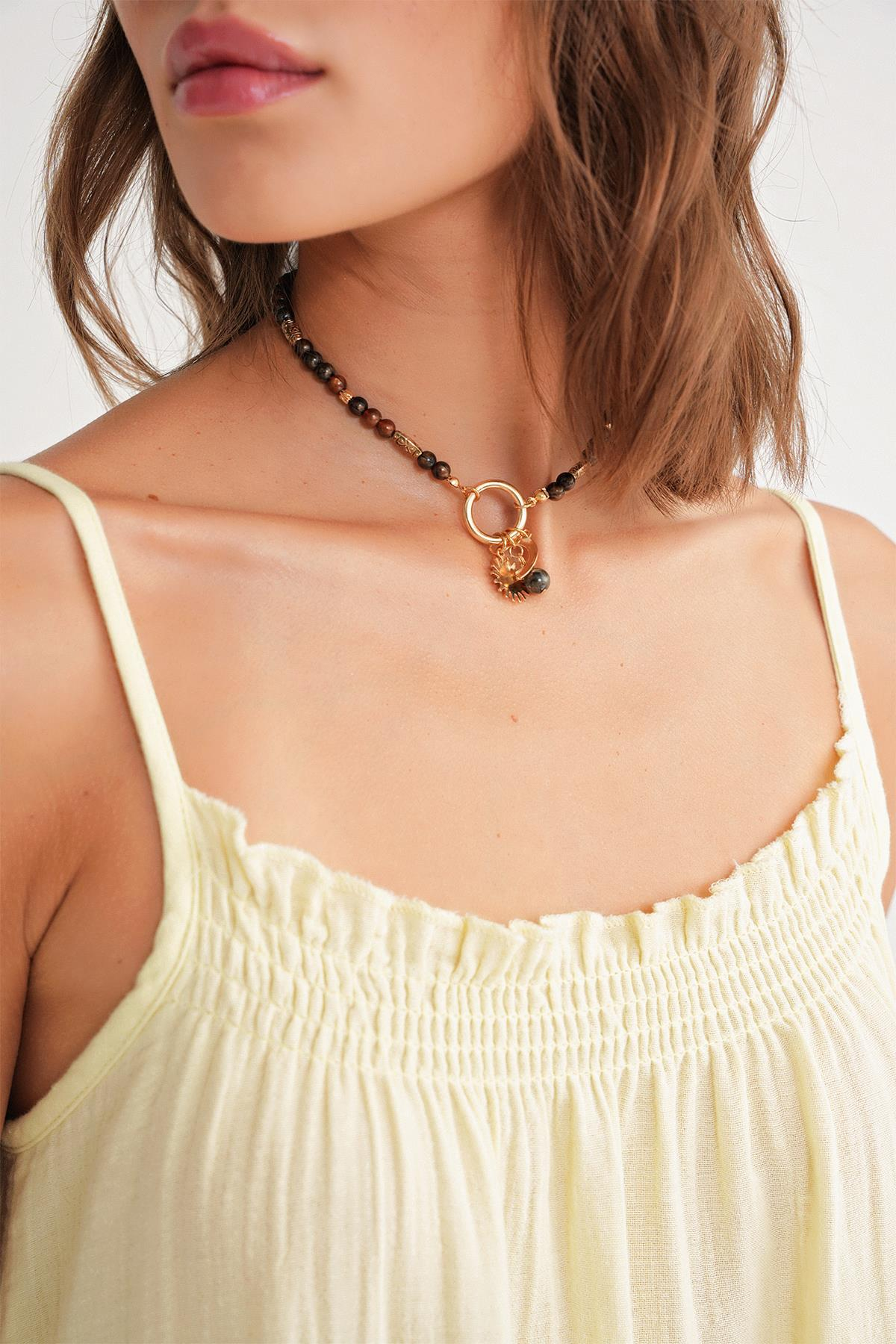 4740 Kadın Askılı Müslin Midi Elbise Sarı