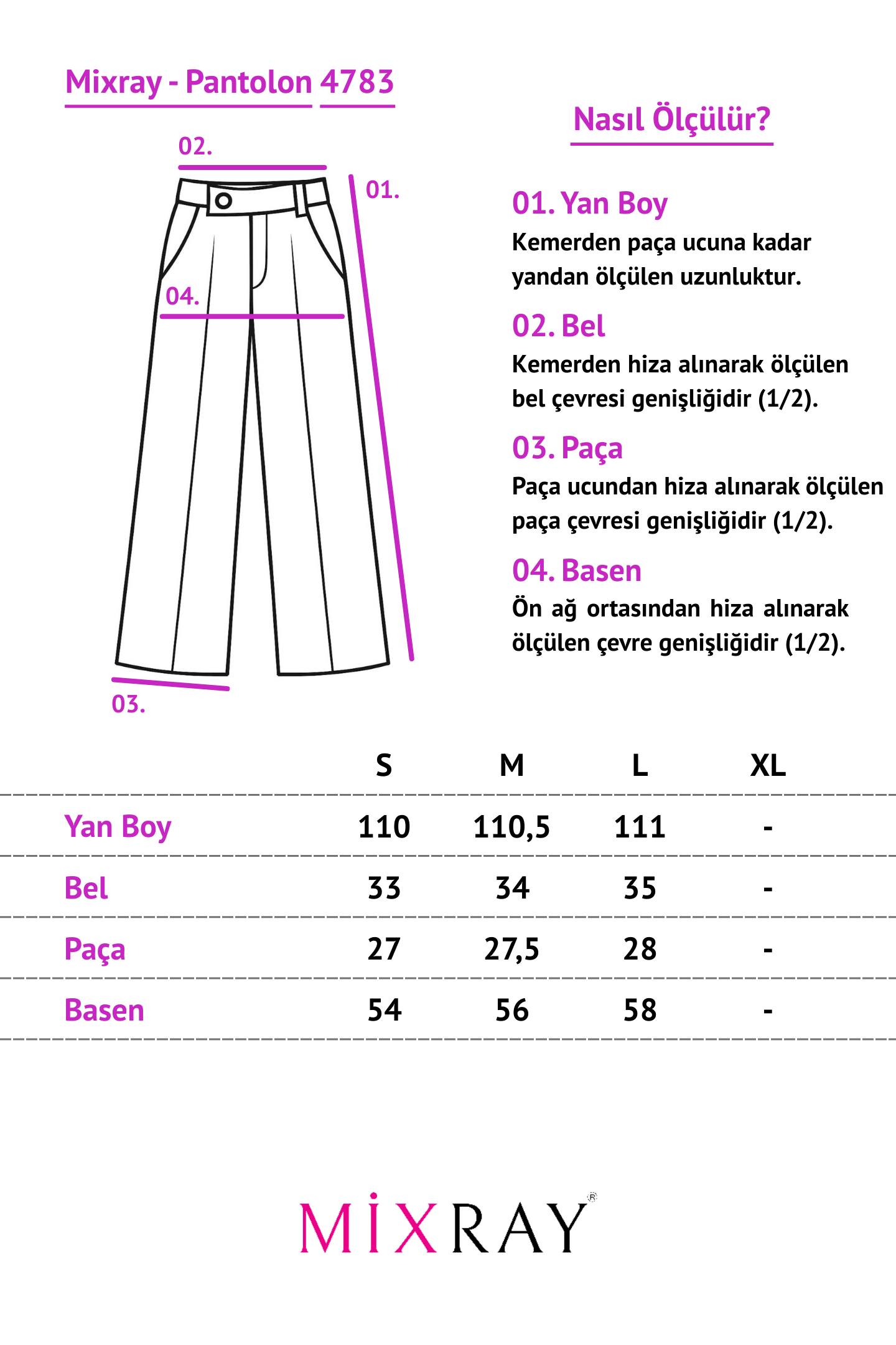 4783 Kadın Bol Paça Dökümlü Palazzo Gabardin Pantalon Kahve