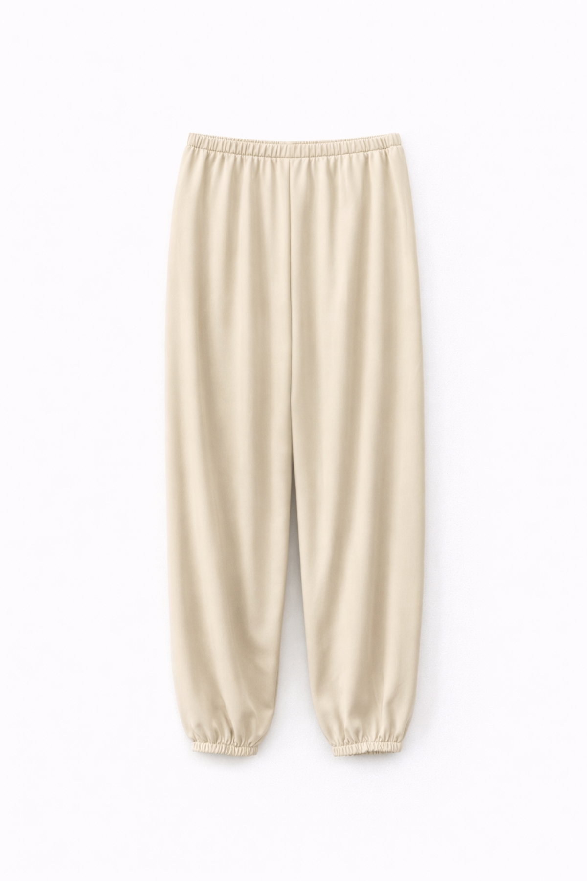 4791 Kadın Pileli Jogger Pantolon Taş