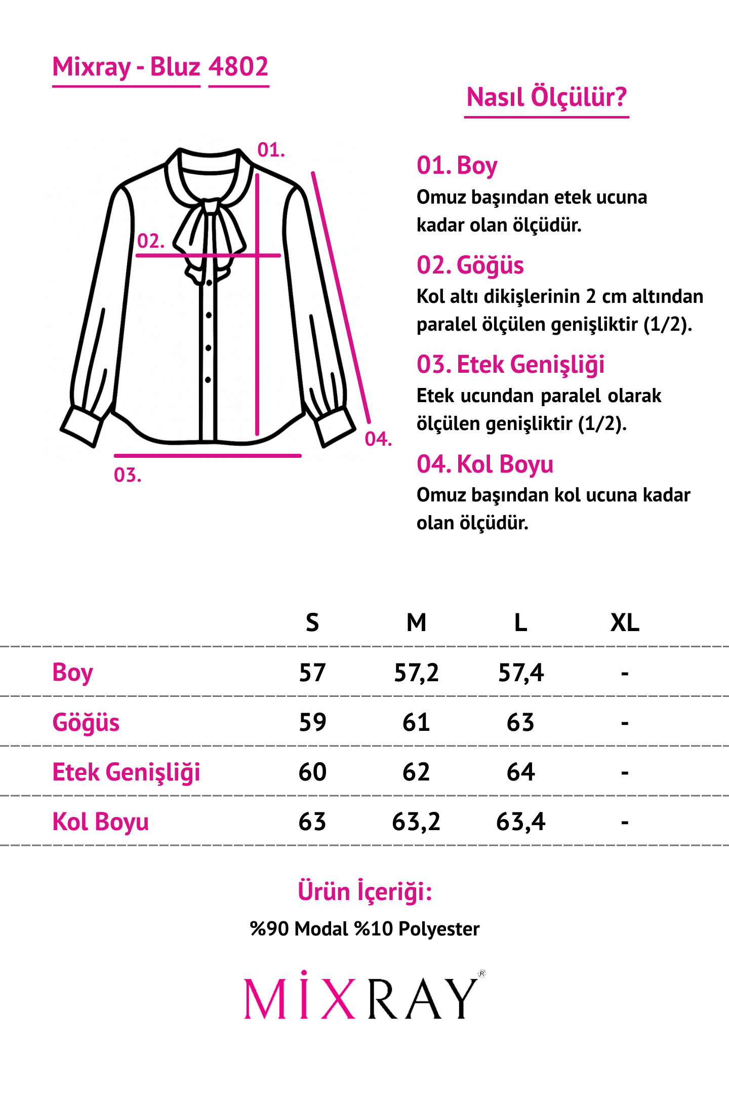 4802 Kadın Modal Düğmeli Bluz Haki