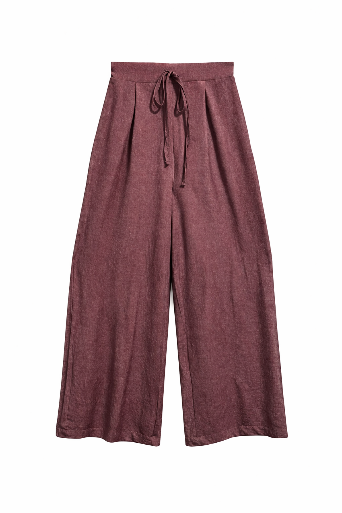 4890 Kadın Palazzo Dökümlü Pantolon Bordo