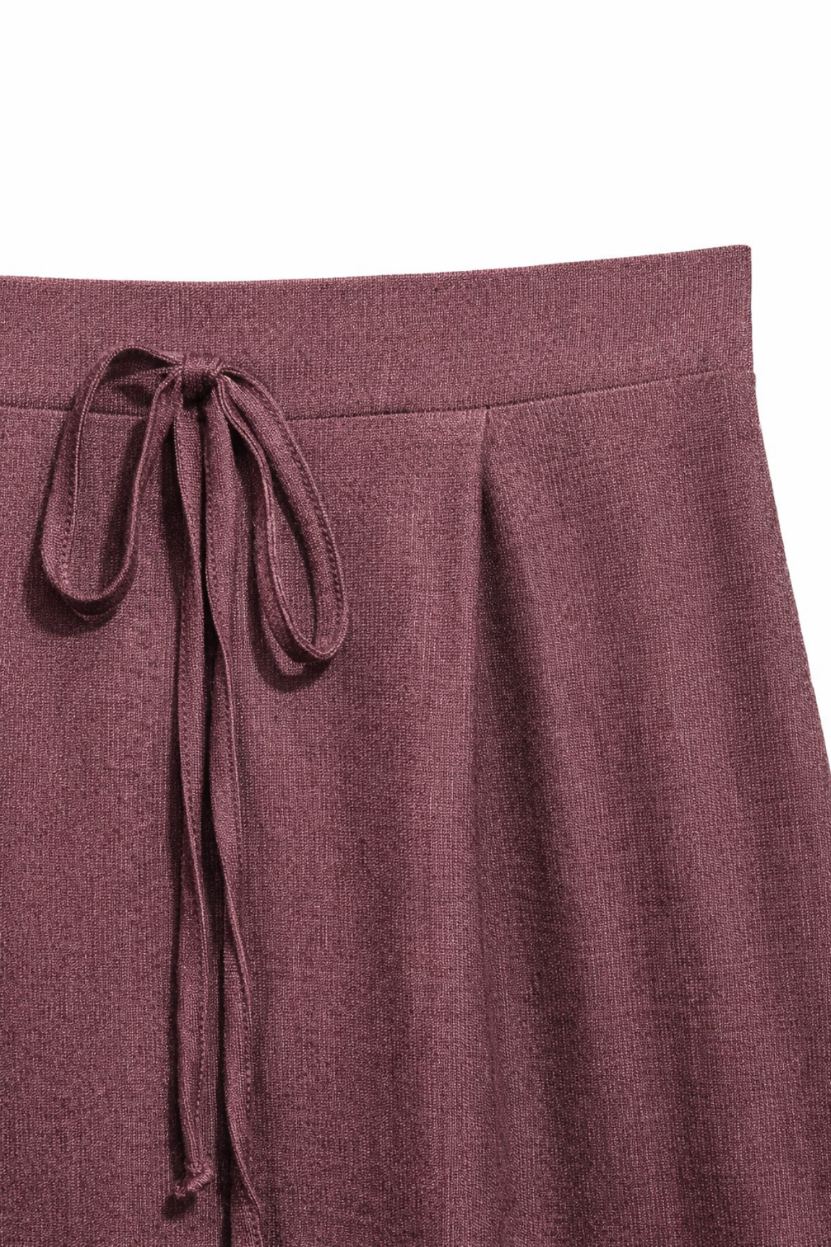 4890 Kadın Palazzo Dökümlü Pantolon Bordo
