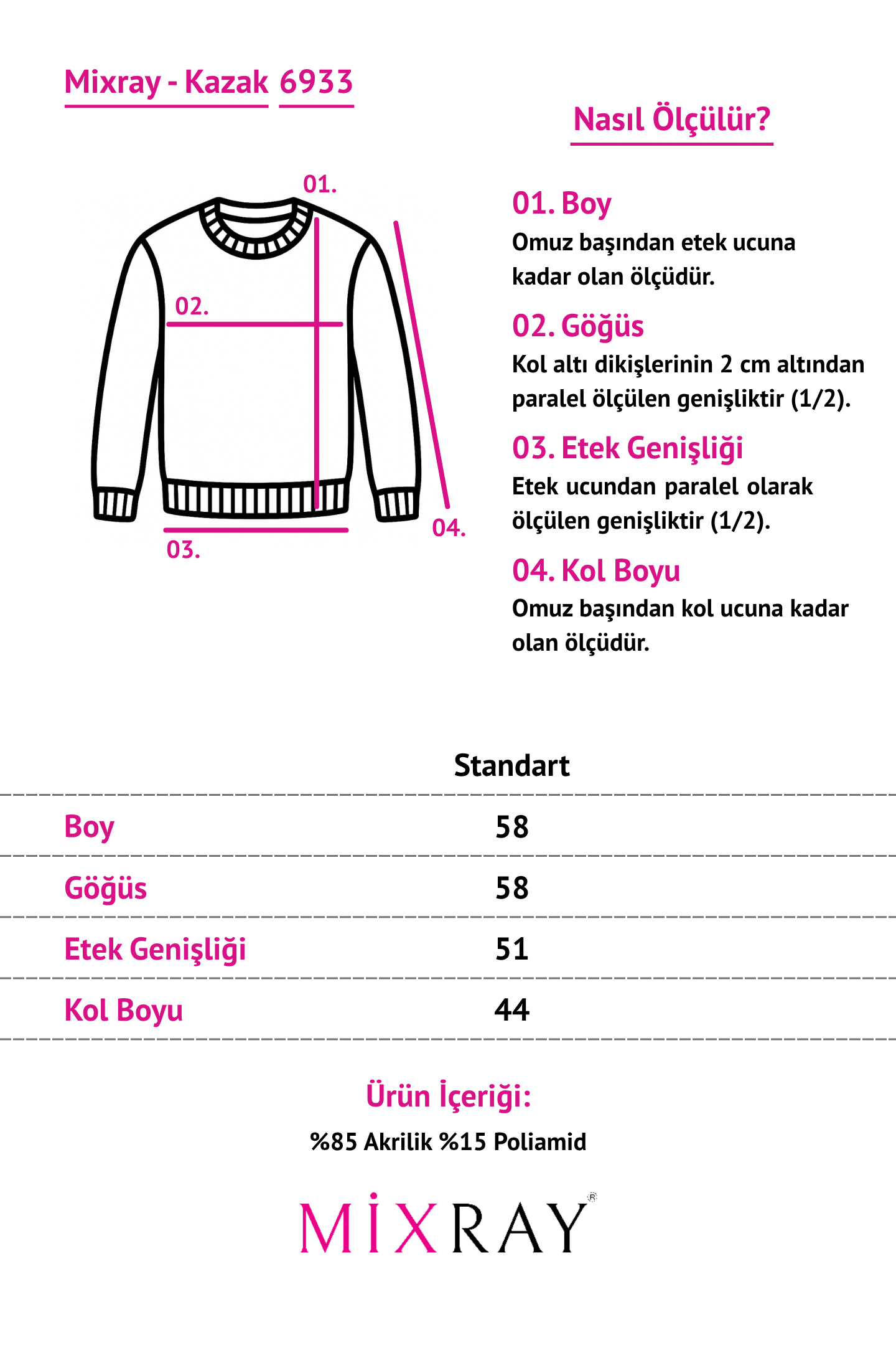 6933 Kadın Kayık Yaka İnce Mevsimlik Triko Kazak Şeker Pembe
