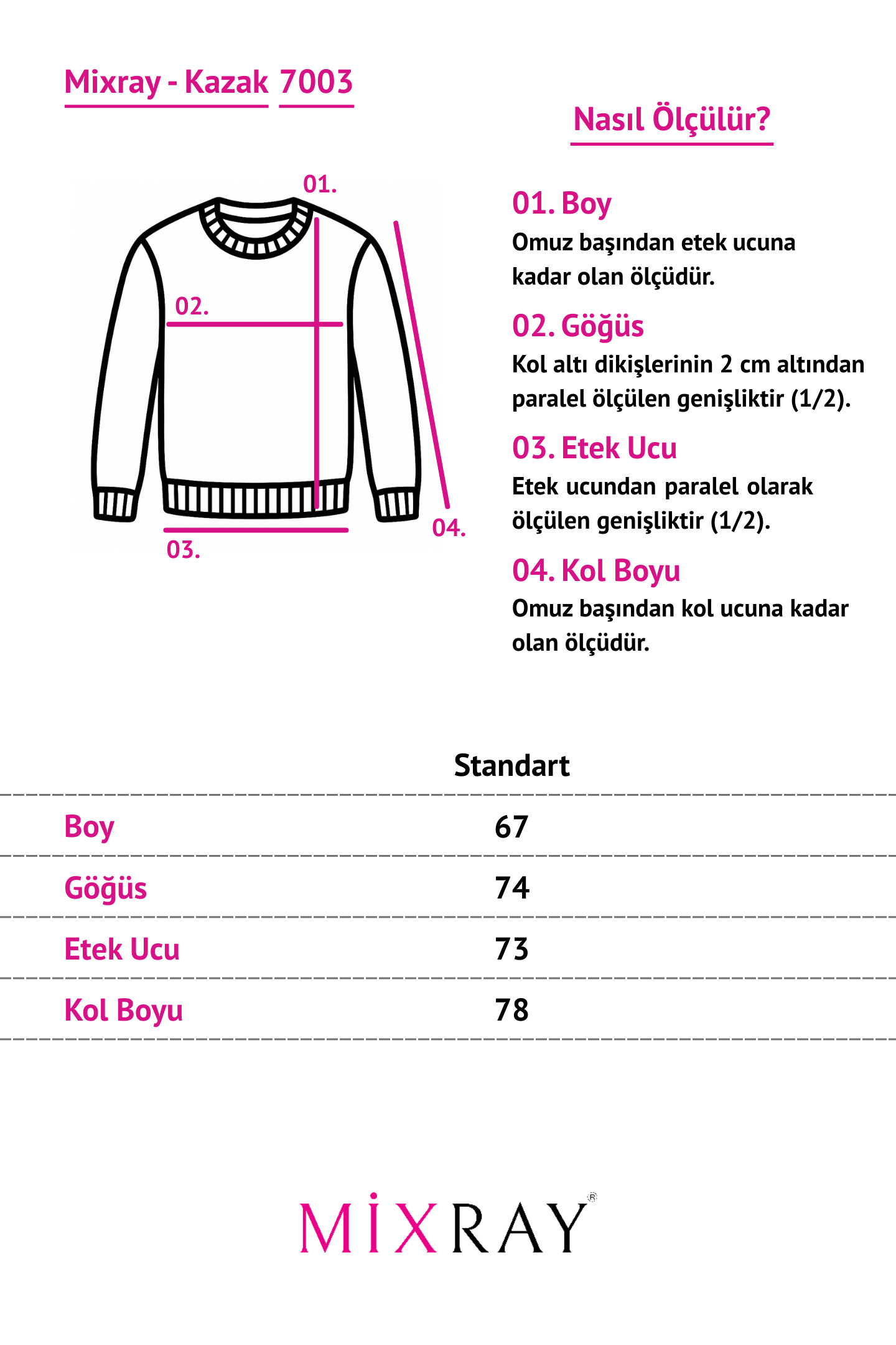 7003 Kadın Oversize Dik Yaka Basic Triko Kazak Antrasit