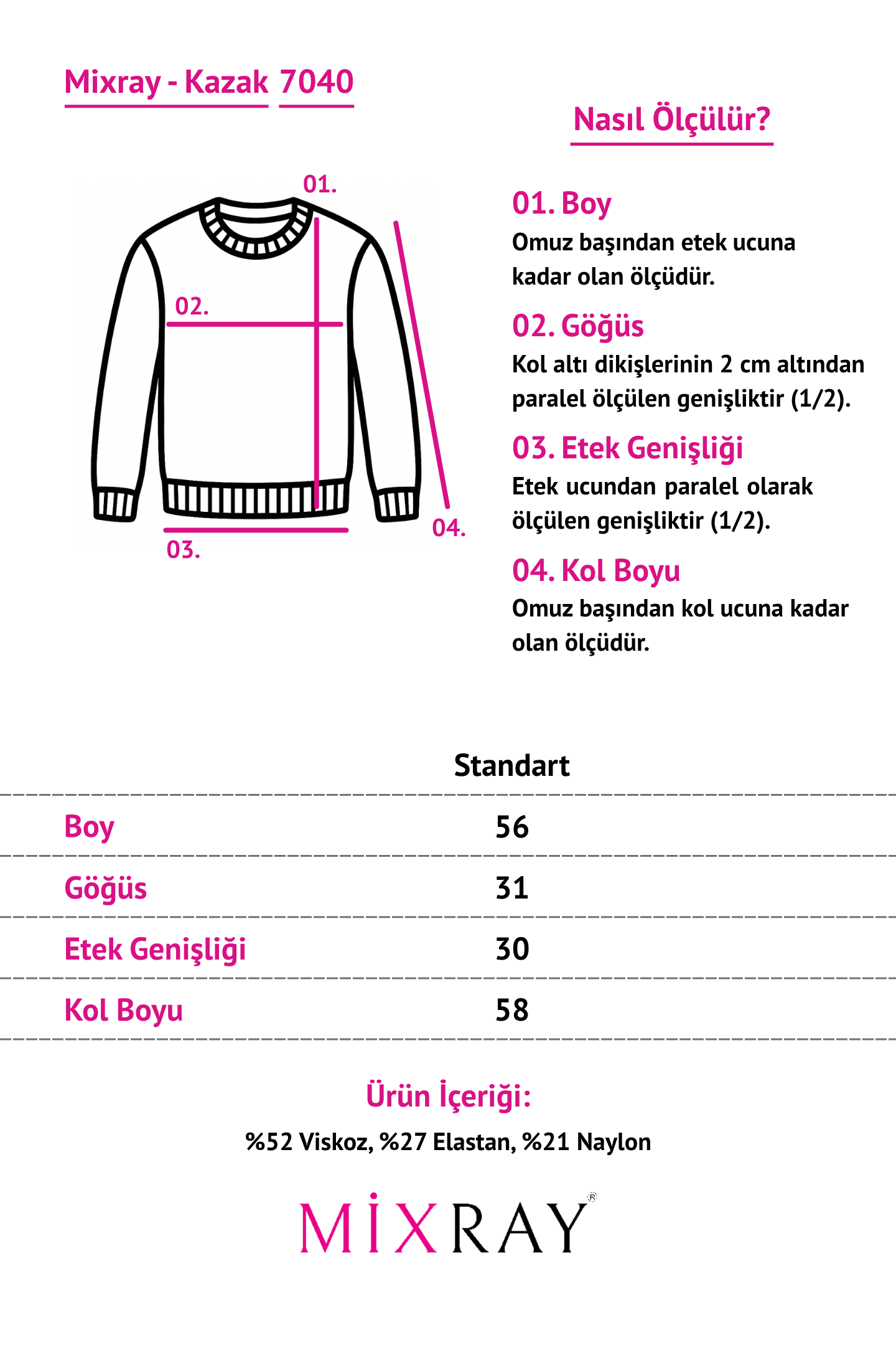 7040 Kadın Tokalı Şal Yaka Fitilli Triko Kazak Beyaz