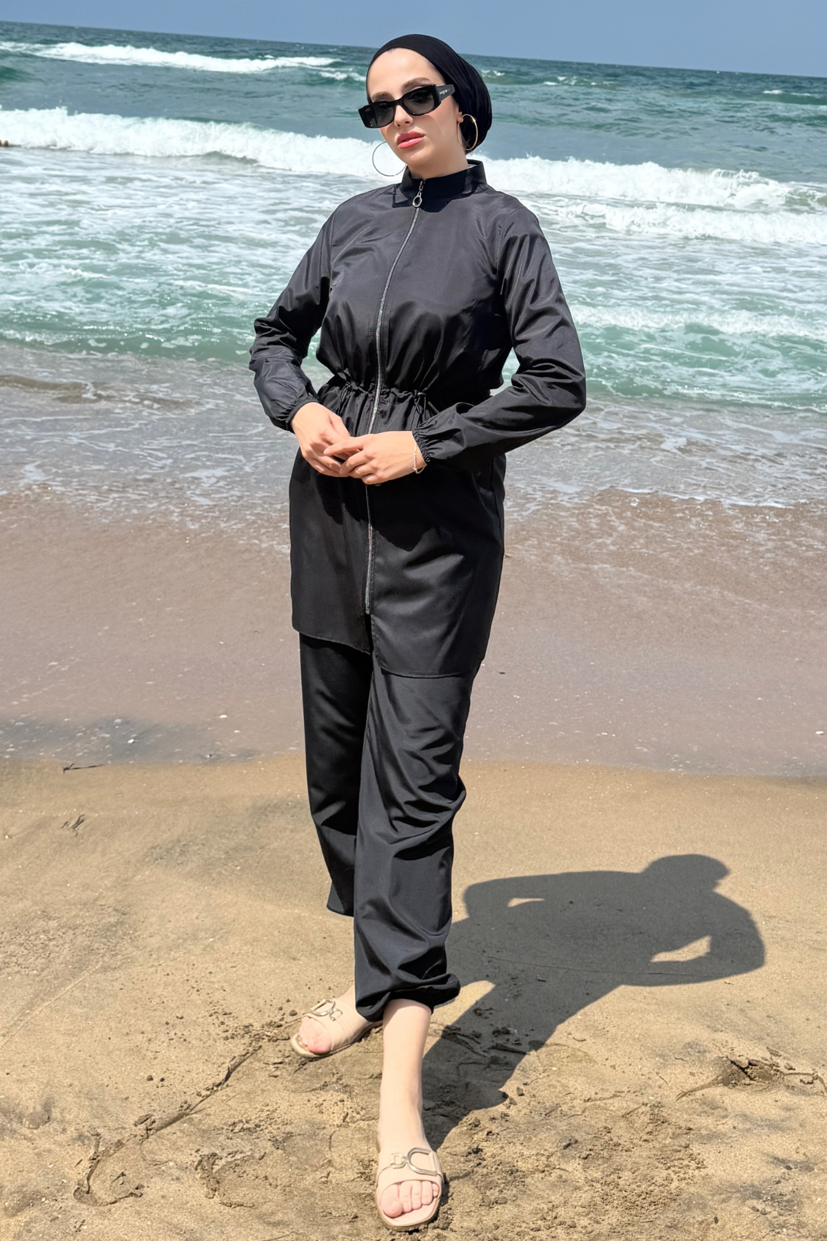 Sanila 3'lü Haşema Takım- Siyah