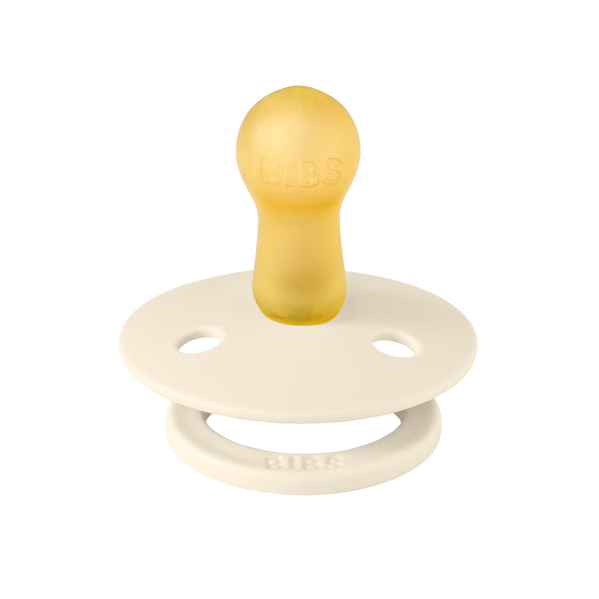 BIBS COLOUR SINGLE LATEX/IVORY 0-6 AY IVORY