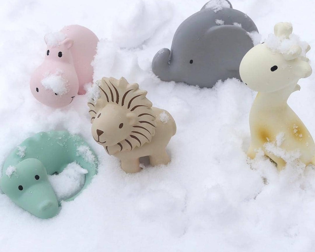 BIBS Tikiri Doğal Kauçuk Diş Kaşıyıcılı Oyuncak - Elephant STD