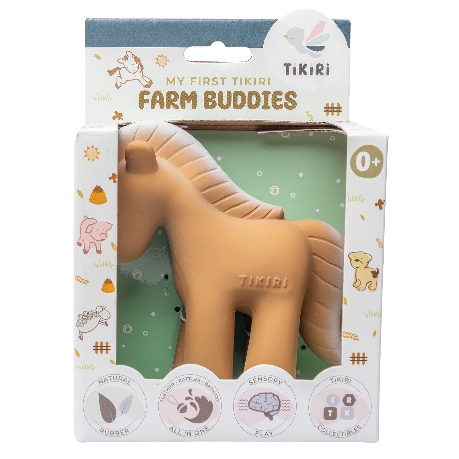 BIBS Tikiri Doğal Kauçuk Diş Kaşıyıcılı Oyuncak - Horse STD