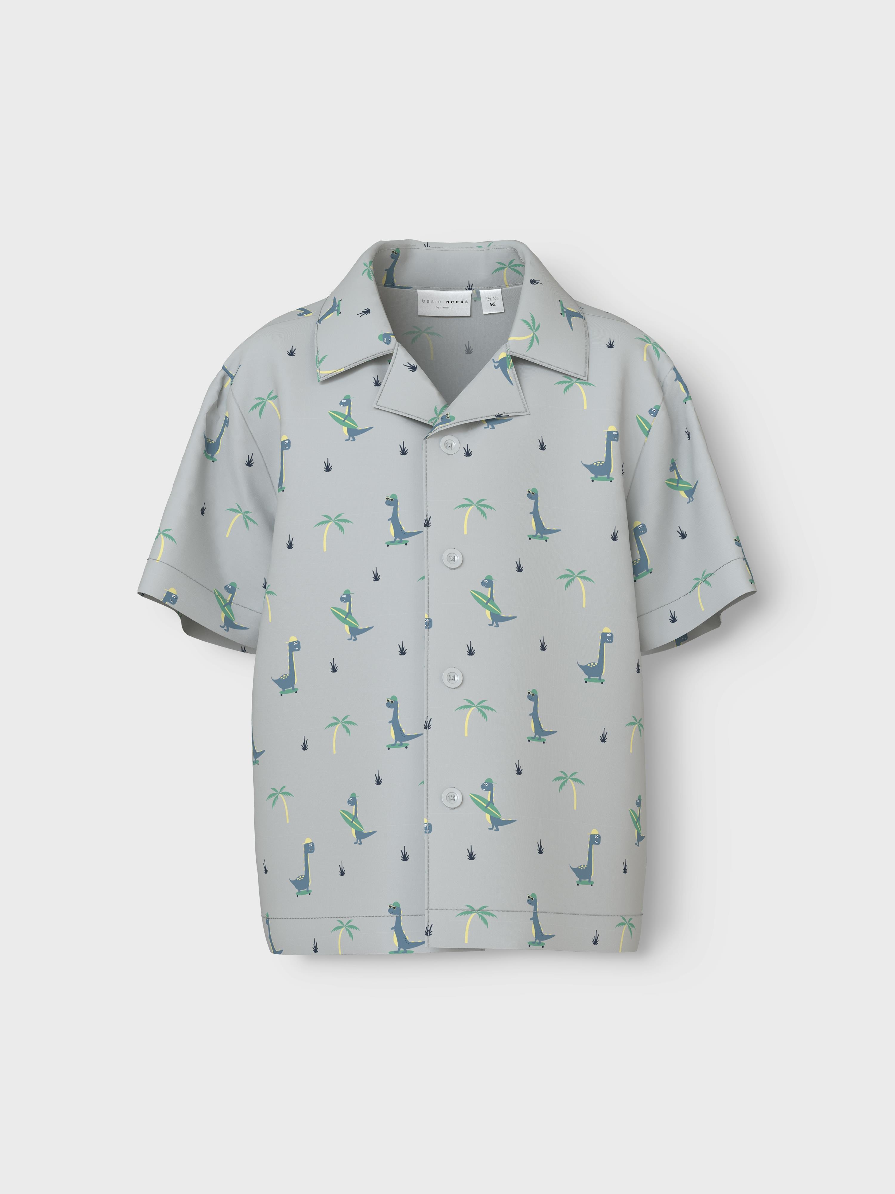 GÖMLEK DİNAZORLU GRİ