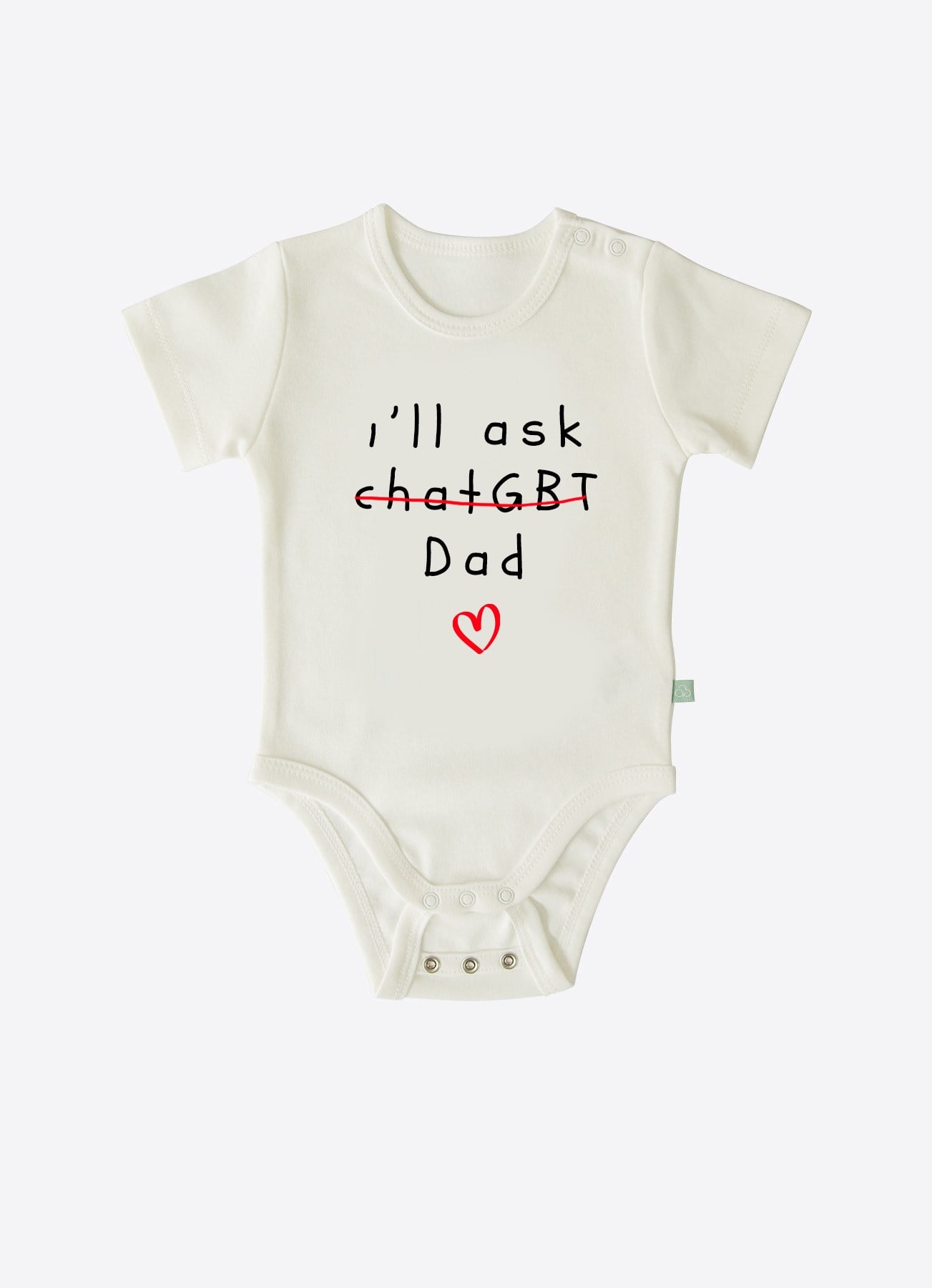 I'll Ask Dad Kısa Kol Uzayan Body-Ekru