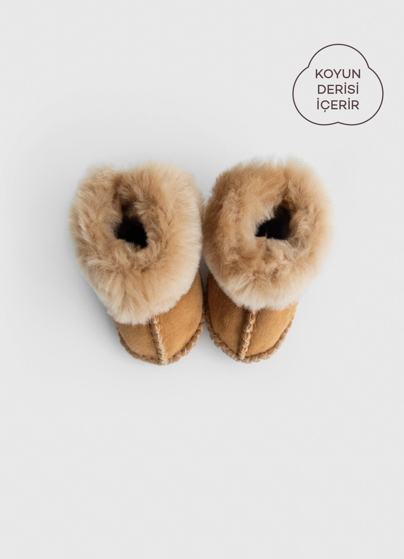 kitikate Deri Ev Ayakkabısı Kahverengi