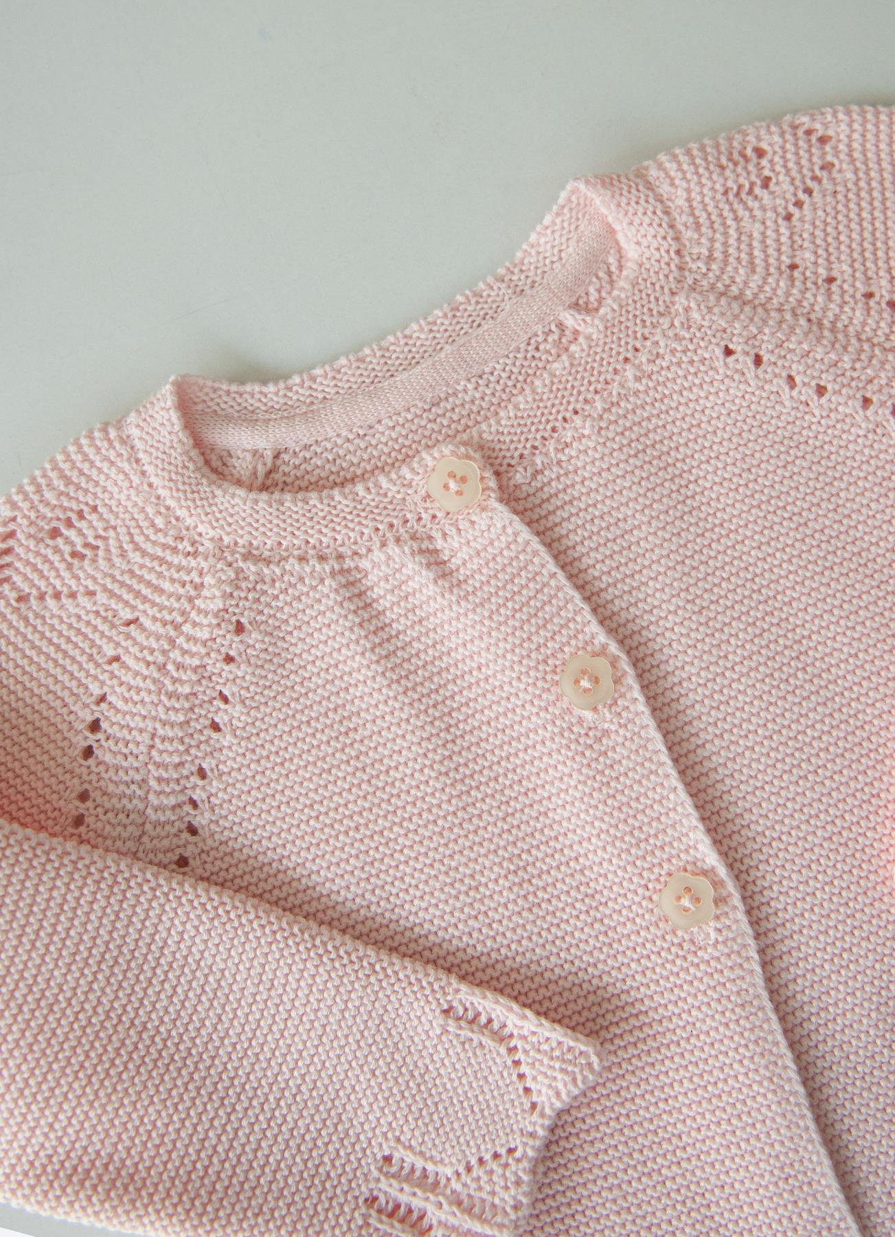 LARA TRİKO HIRKA PEMBE