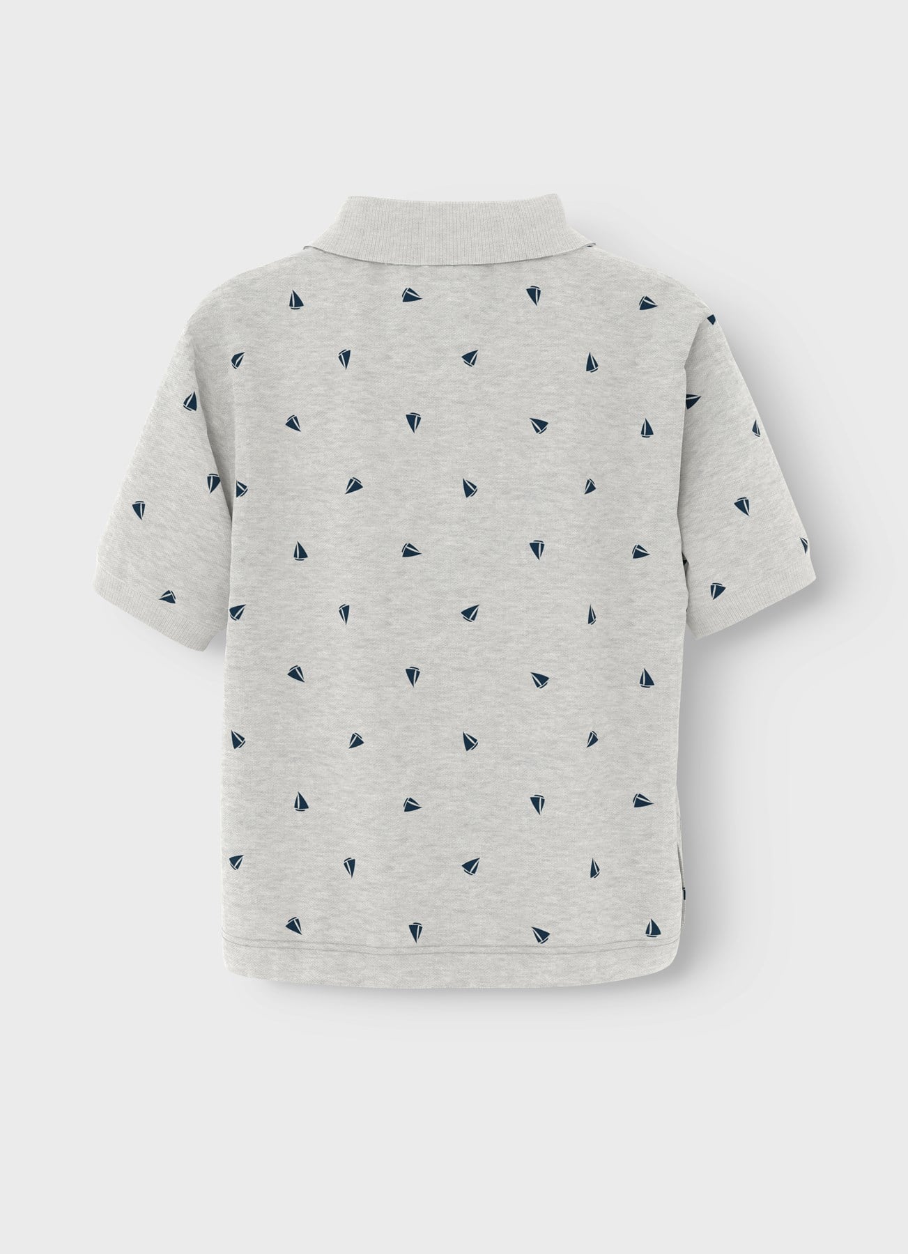 Name IT Tshirt Polo Yaka Gri Melanj