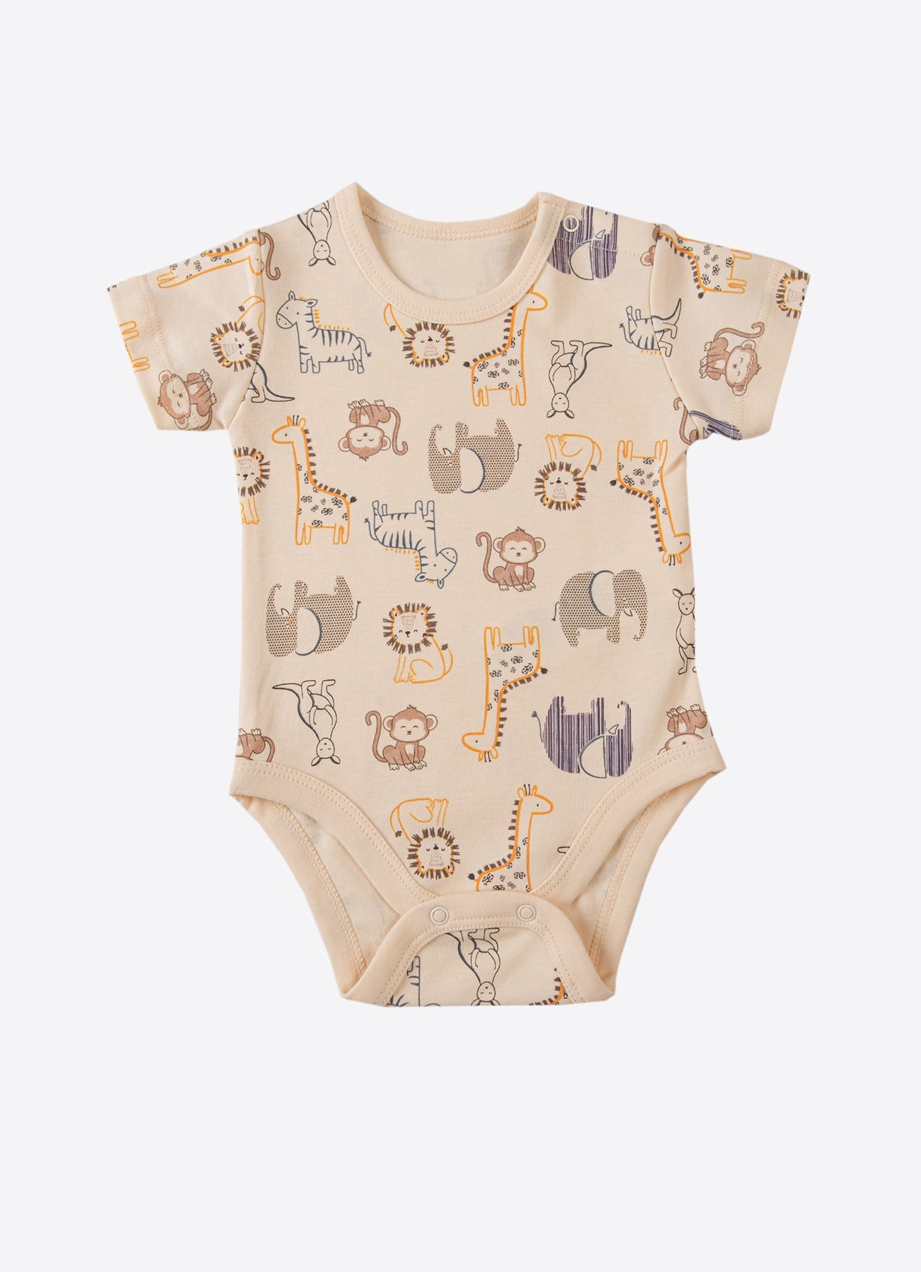 ORGANİK ANIMAL 3'LÜ KISAKOL BODY SARI
