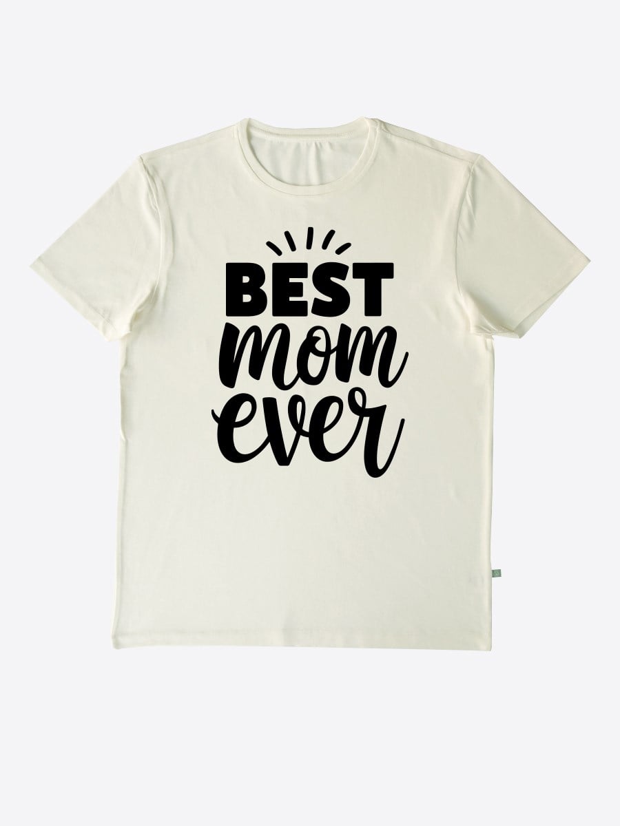 Organik Basic Erkek T-Shirt Ekru