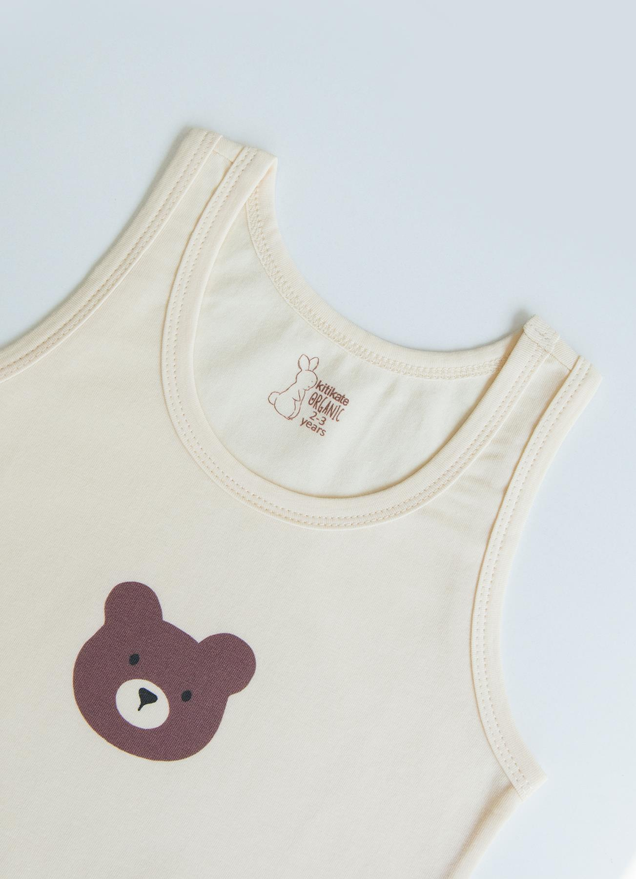 Organik Bear 3'lü Atlet Kahverengi