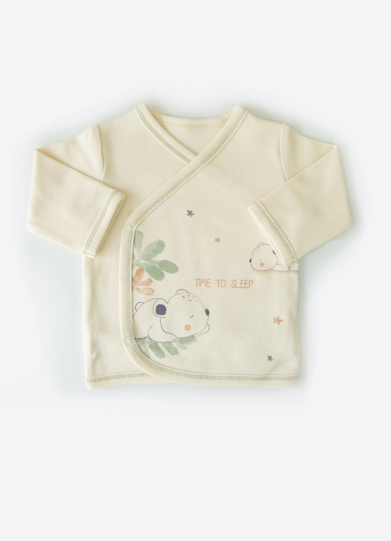 Organik Big Bear 5'li Zıbın Set Natural-Yeşil