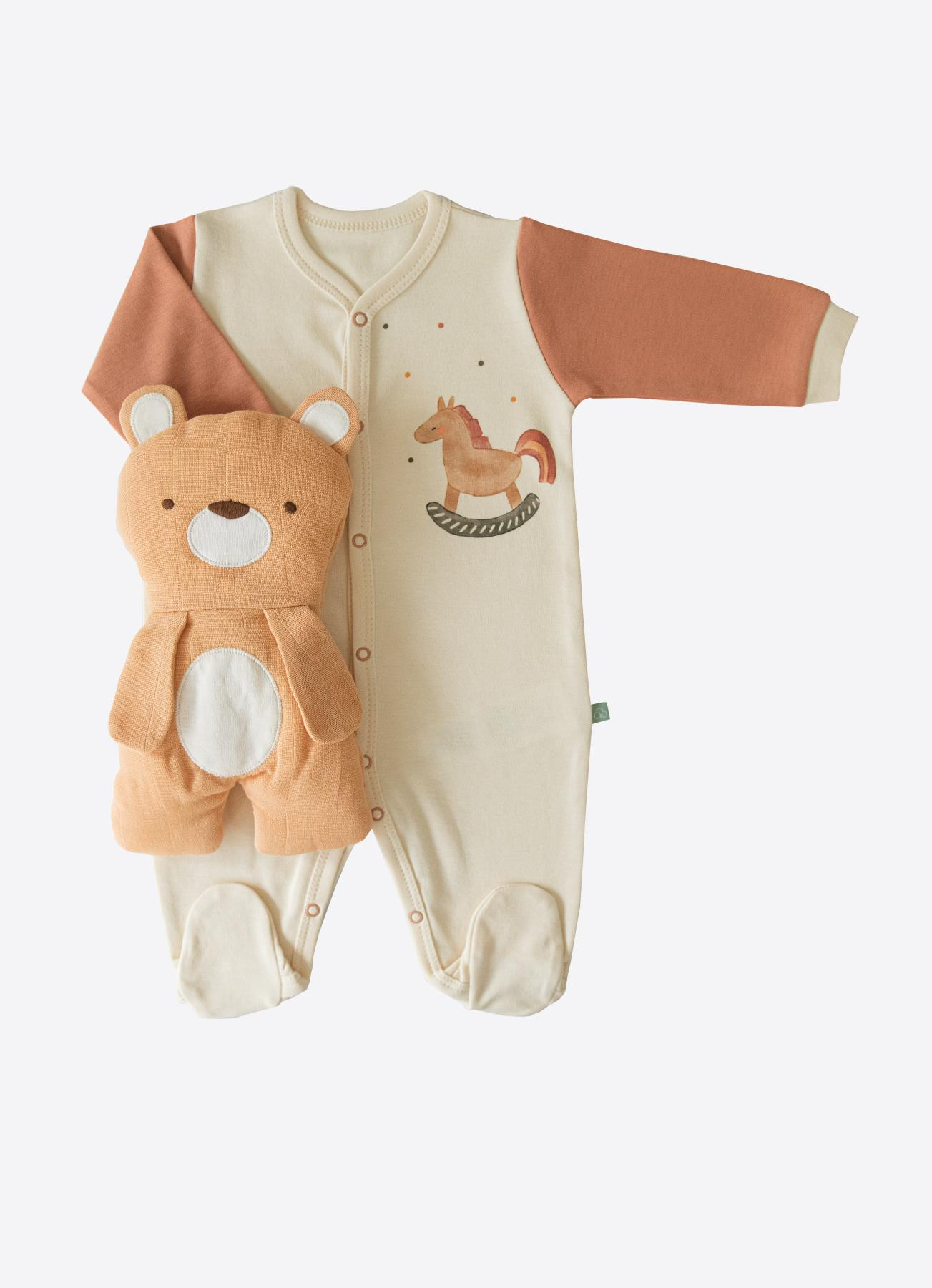 ORGANİK BUBU BEAR 12'Lİ ZIBIN SET NATURAL