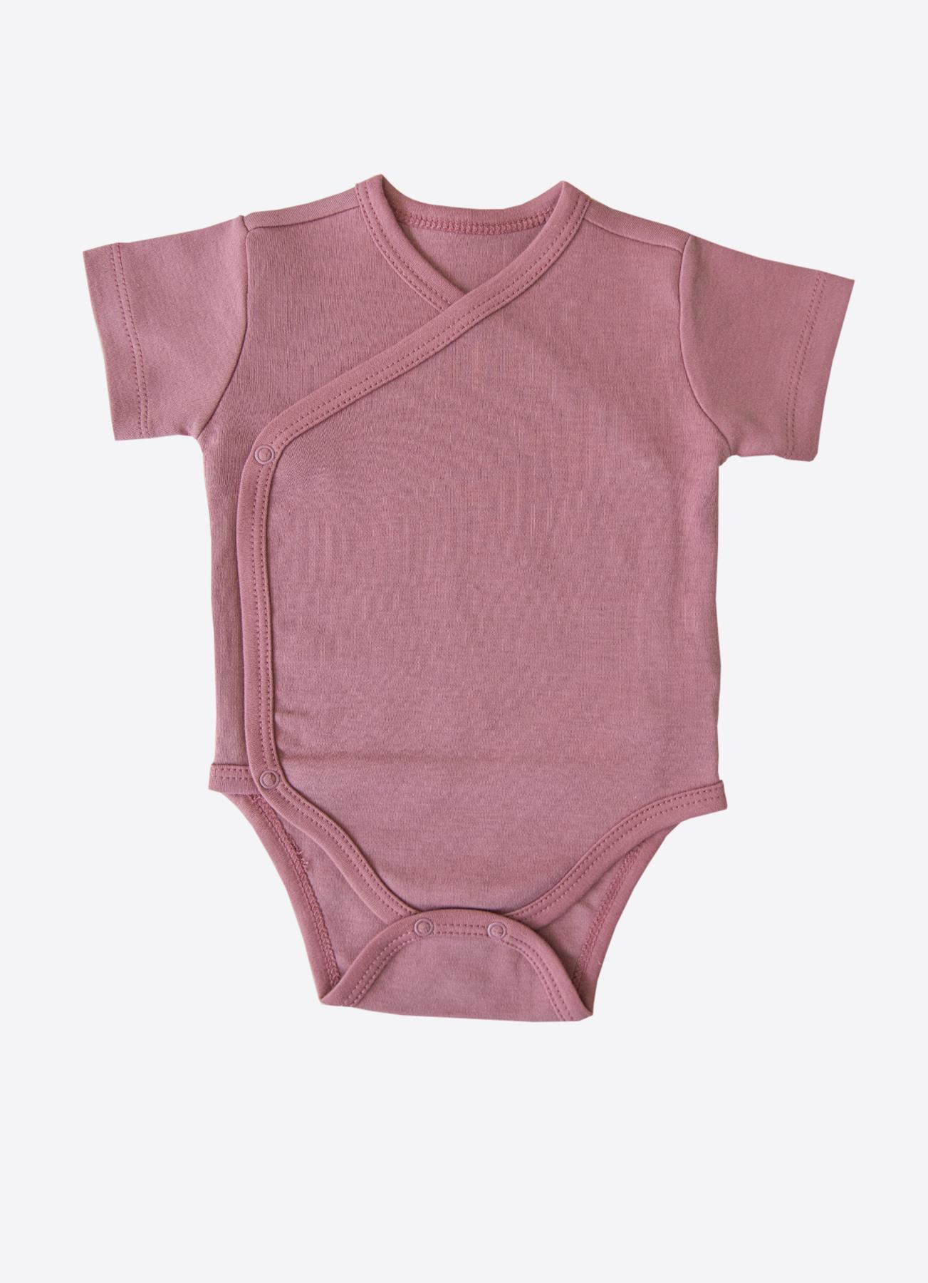 ORGANİK BUNNY 3'LÜ KRUVAZE KISA KOL BODY PEMBE