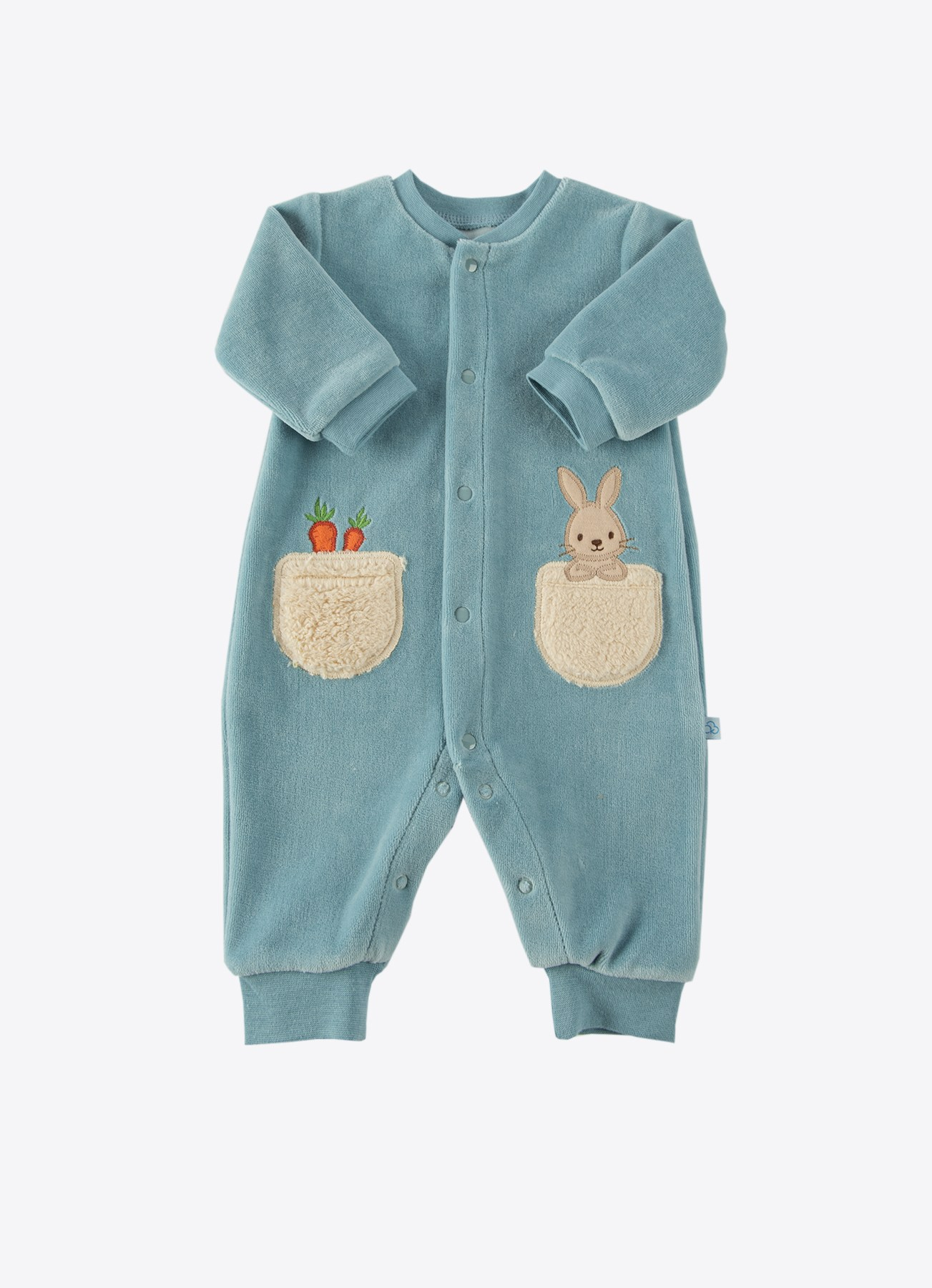 ORGANİK BUNNY BOO PATİKSİZ TULUM MAVİ