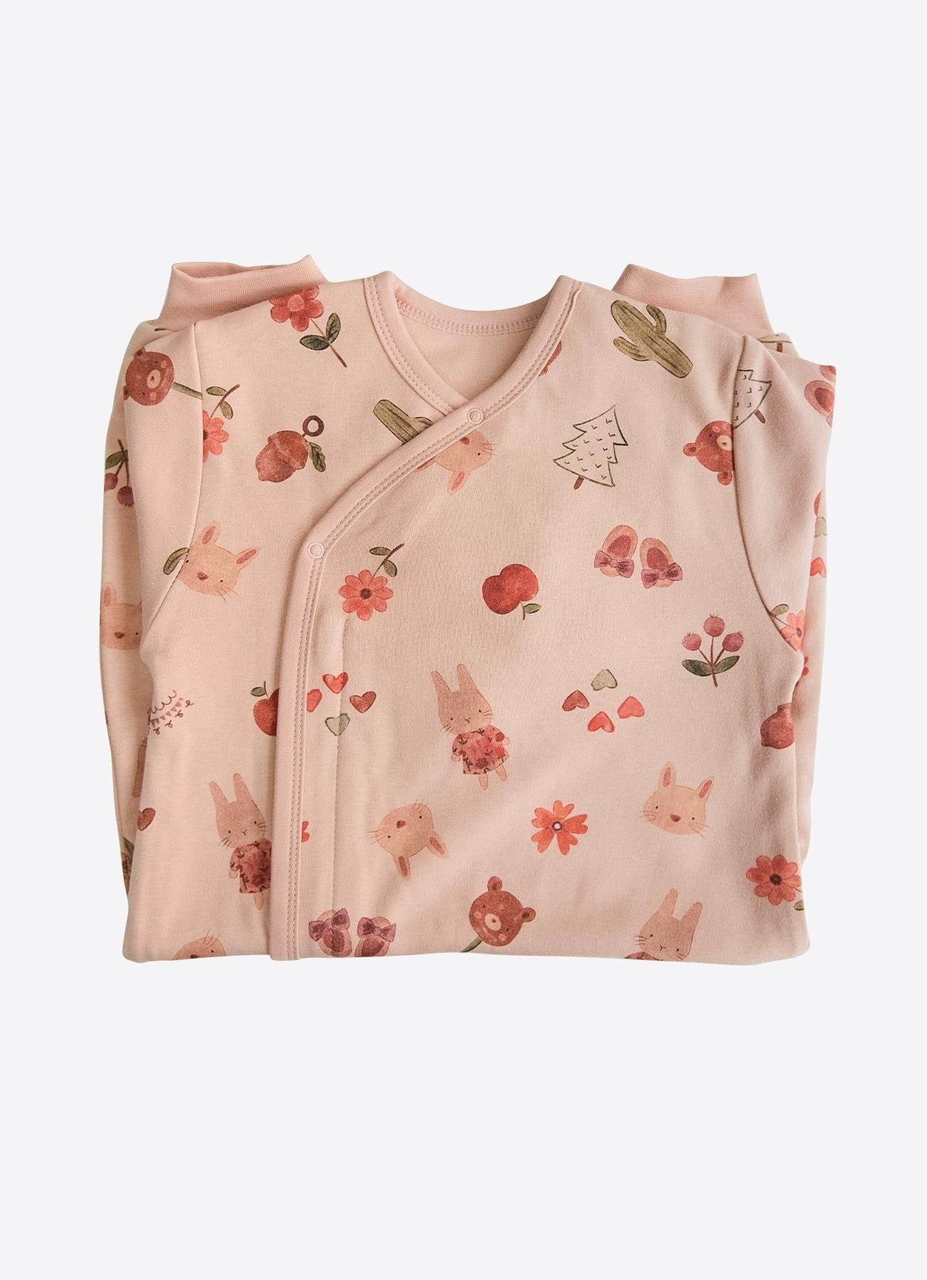 ORGANİK BUNNY UYKU TULUMU PEMBE