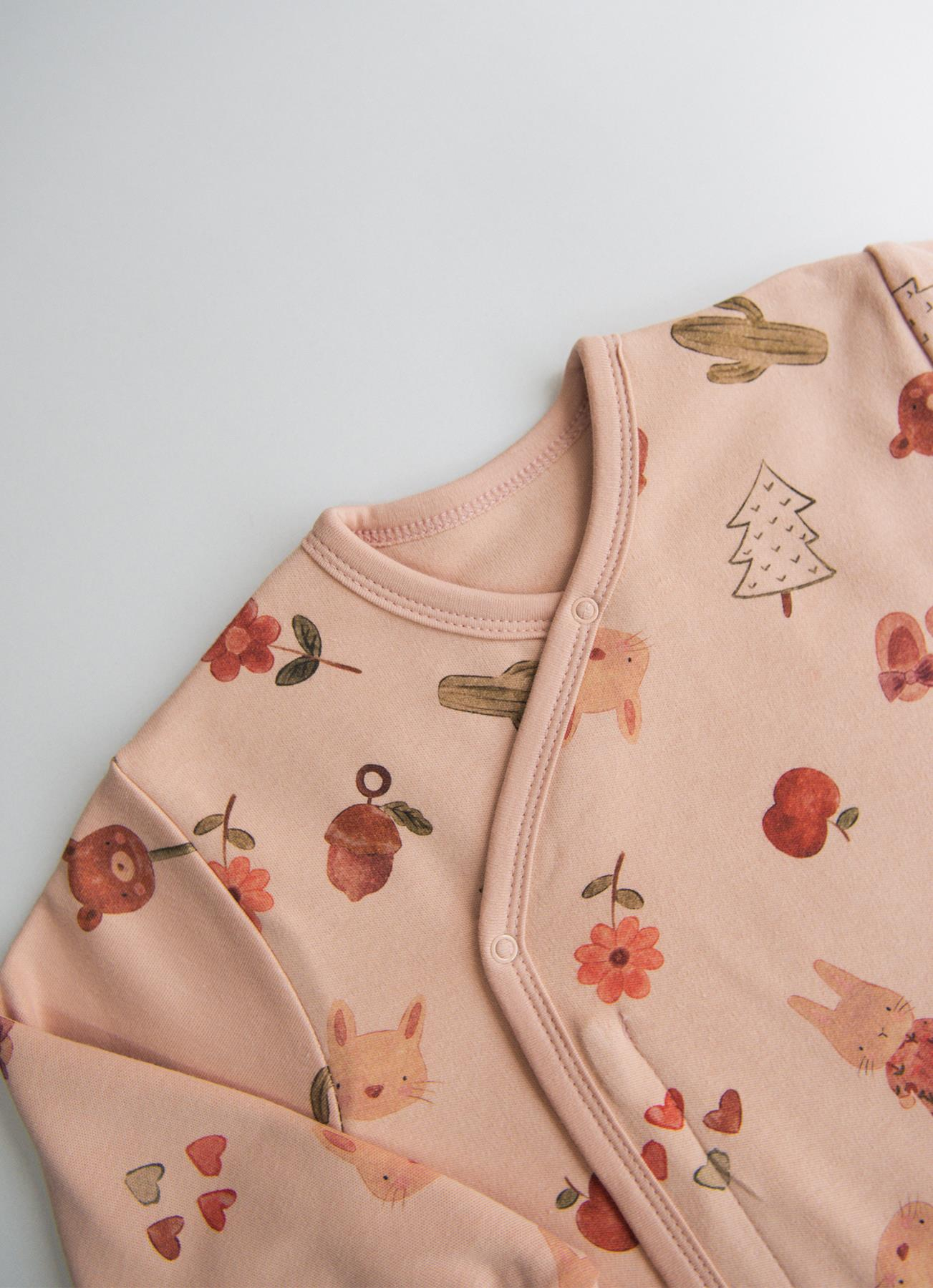 ORGANİK BUNNY UYKU TULUMU PEMBE