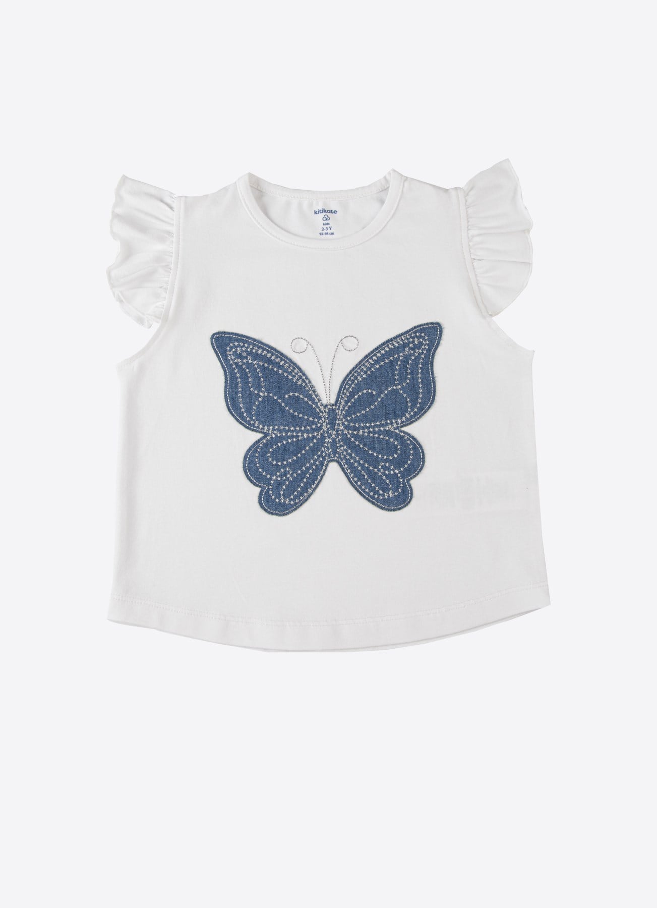 Organik Butterly T-Shirt Beyaz