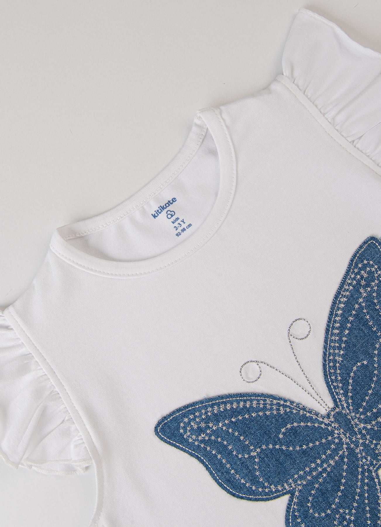 Organik Butterly T-Shirt Beyaz