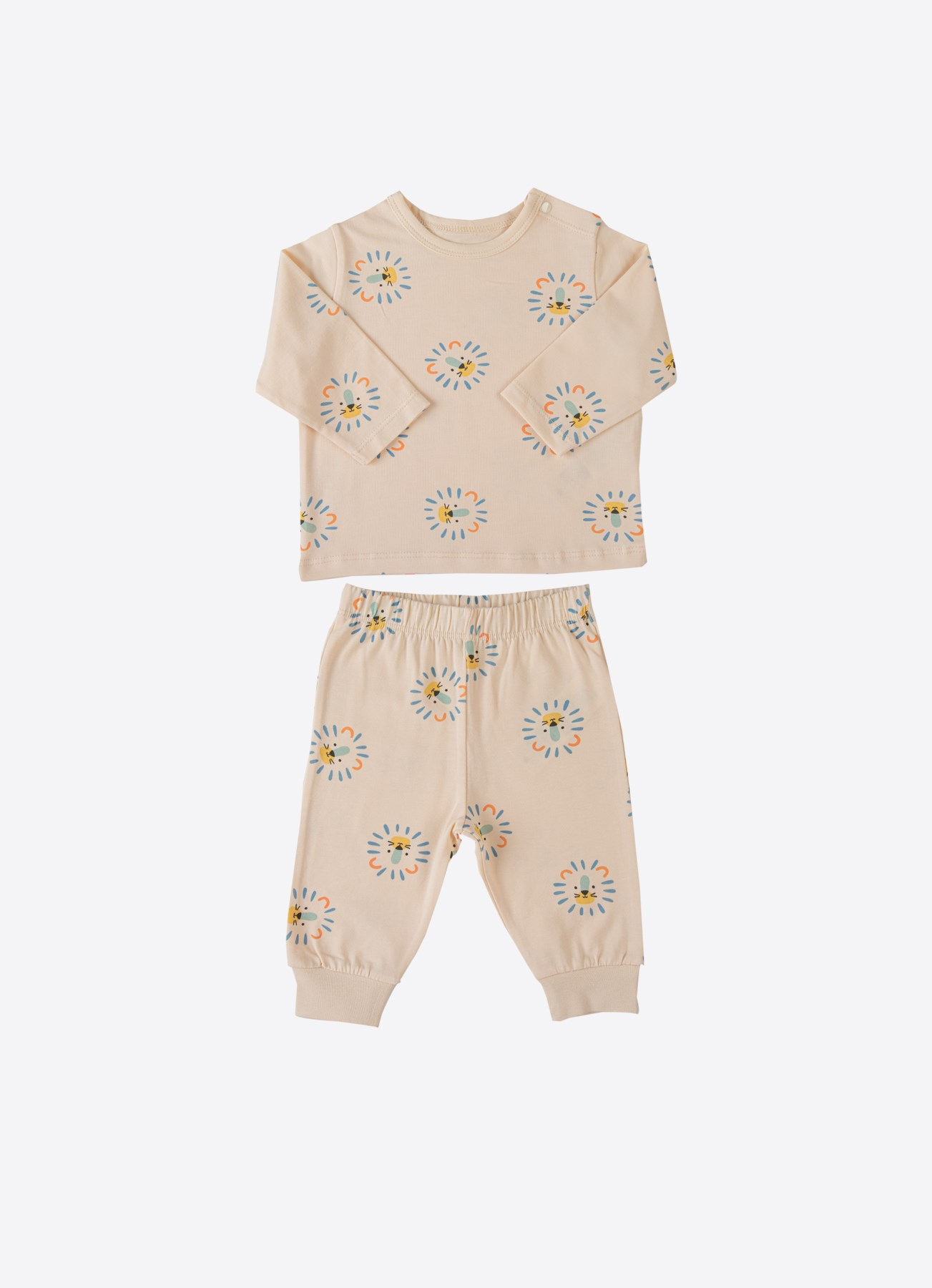 Organik Cody 2'li Pijama Takımı Natural