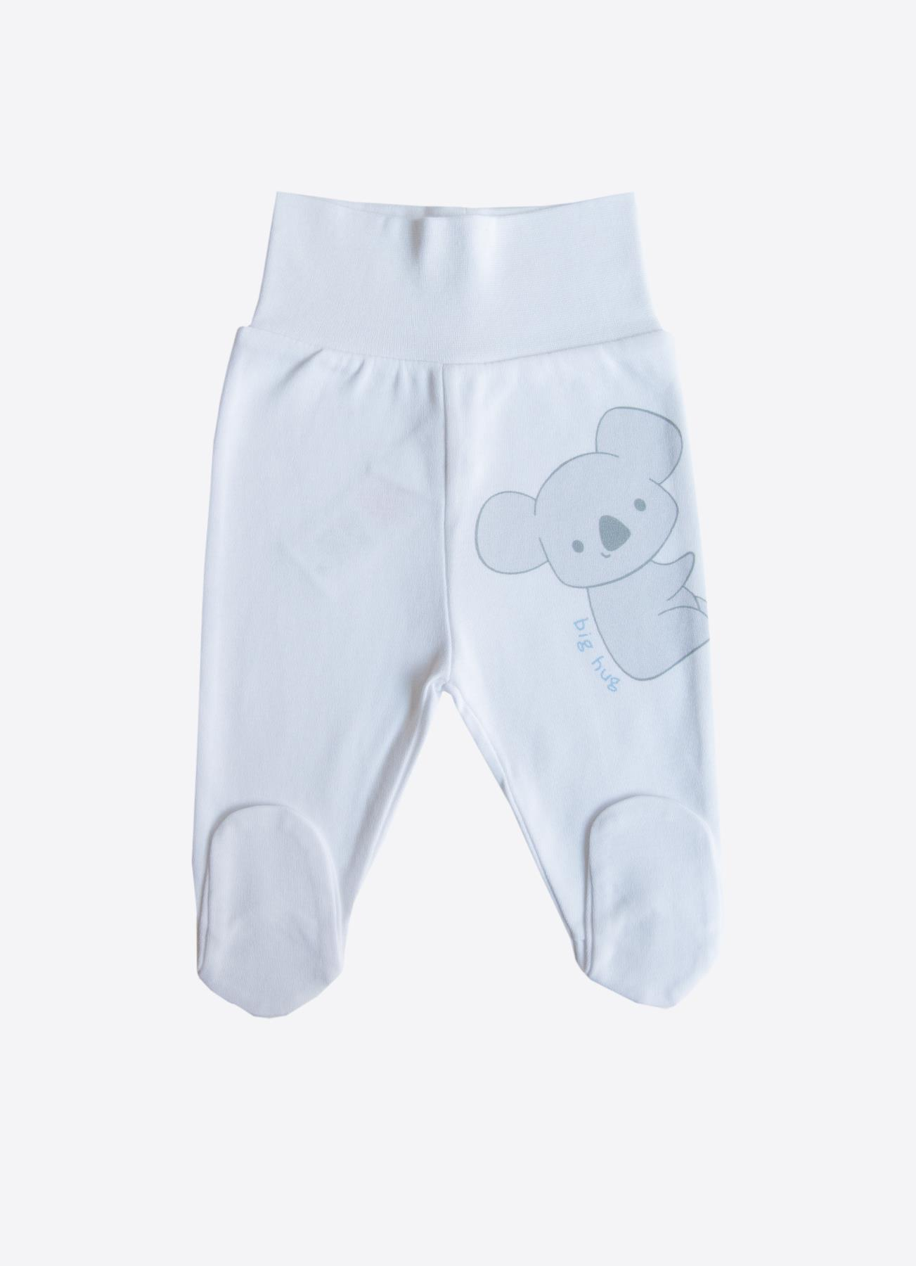 ORGANİK CUTE KOALA 3'LÜ PATİKLİ PANTOLON MAVİ