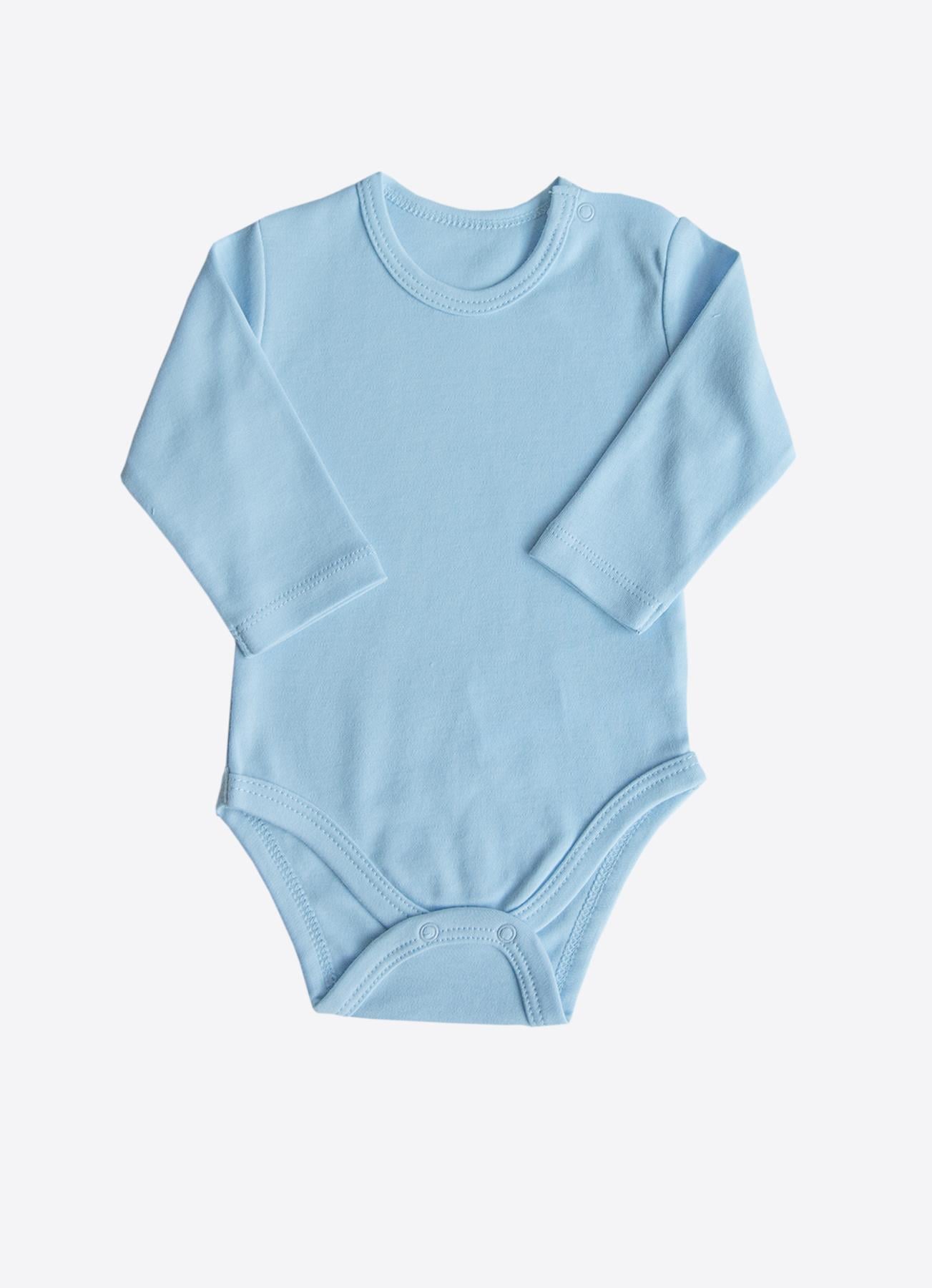 Organik Cute Koala 3'lü Uzun Kol Body Mavi