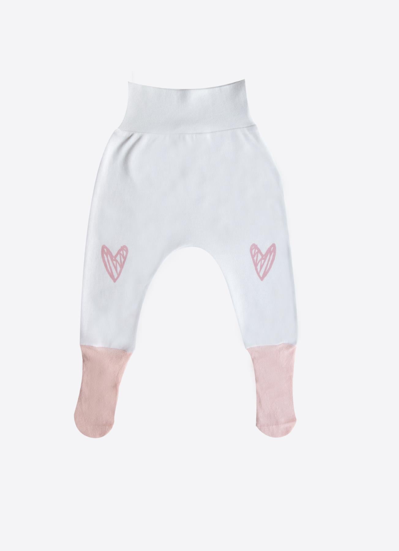 ORGANİK CUTE RABBIT 3'LÜ ÇORAPTOLON PEMBE