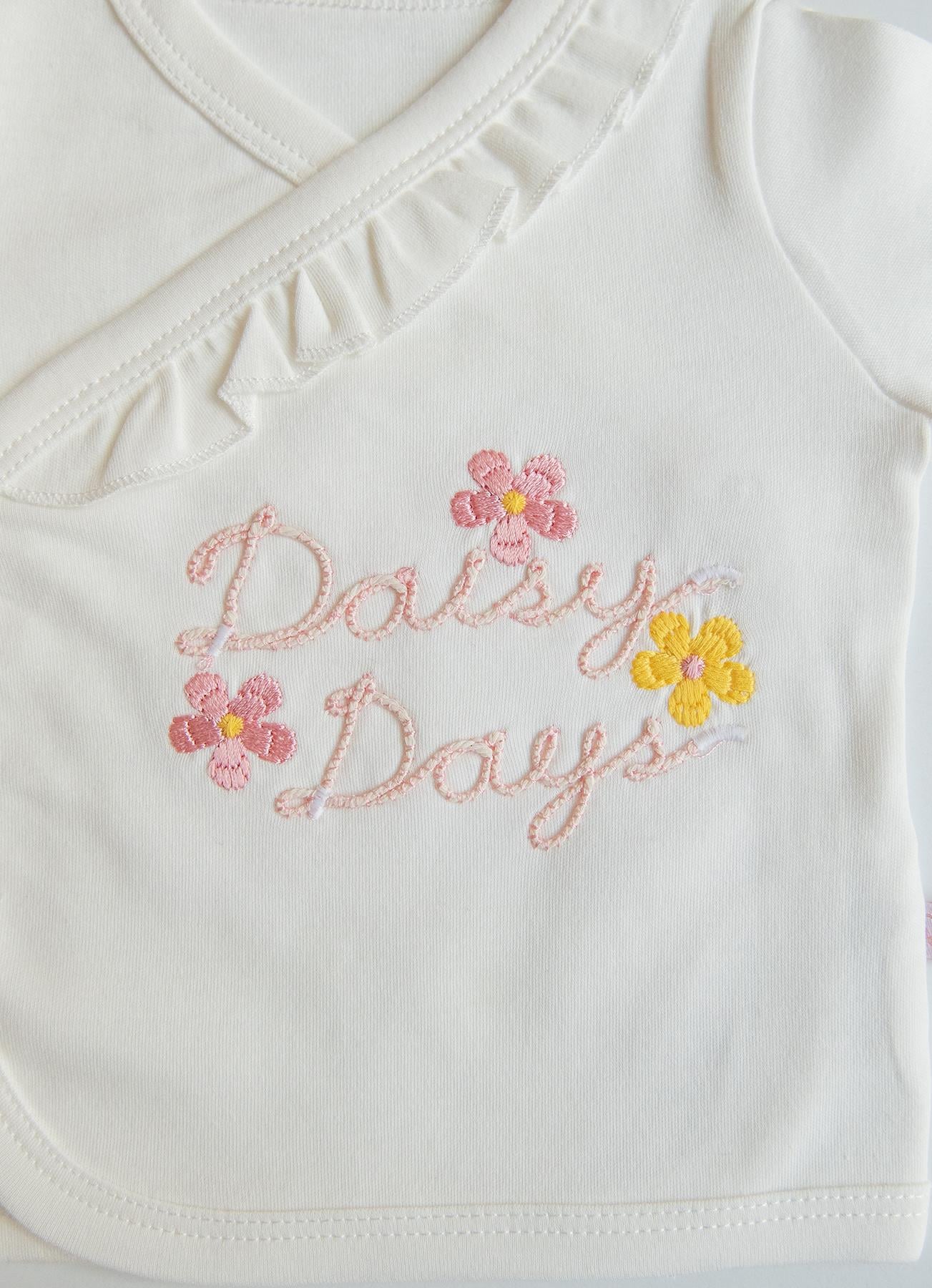 ORGANİK DAISY DAYS 5'Lİ HASTANE ÇIKIŞ SETİ PEMBE