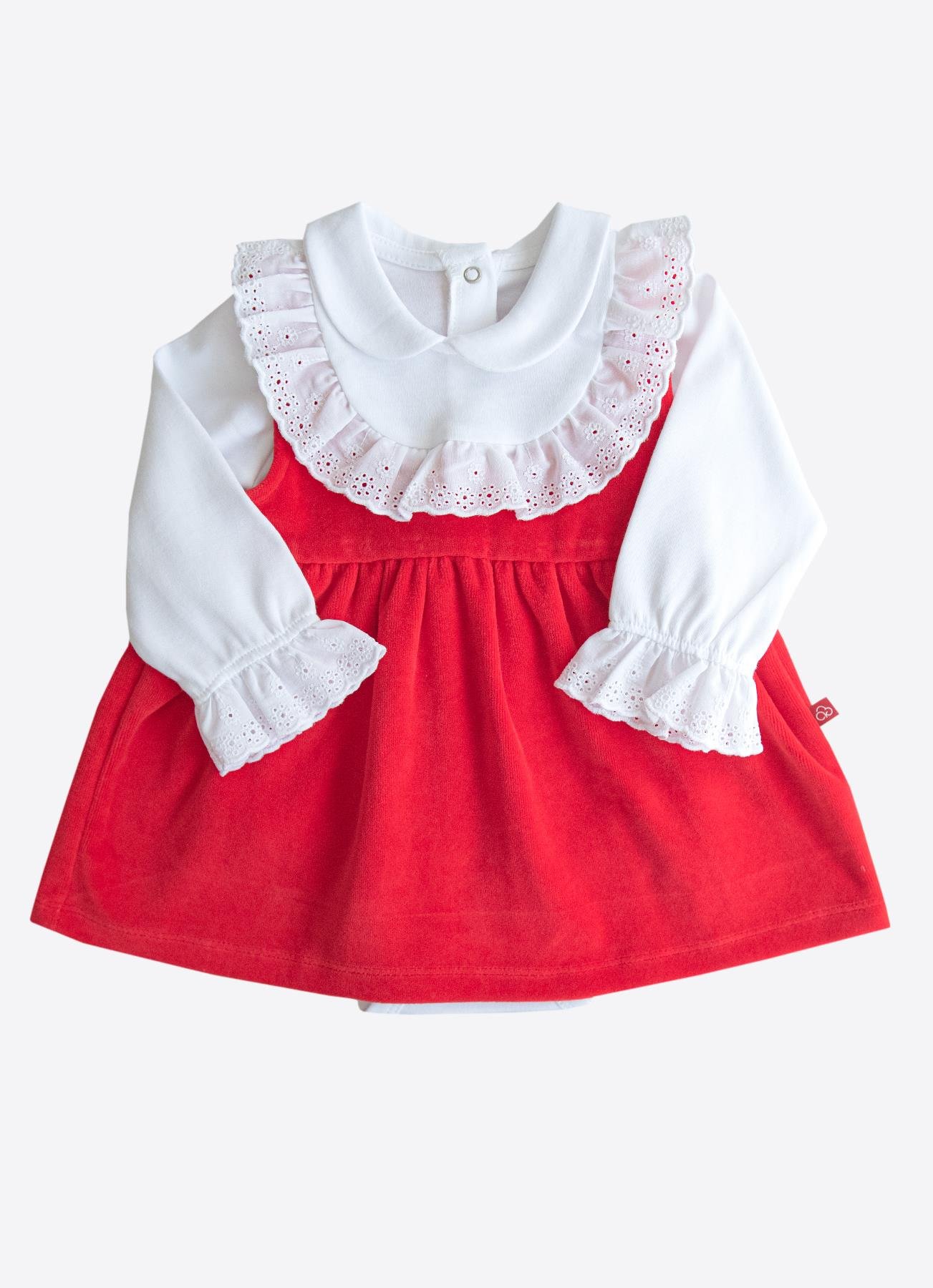 ORGANİK DANCER ELBİSE KIRMIZI