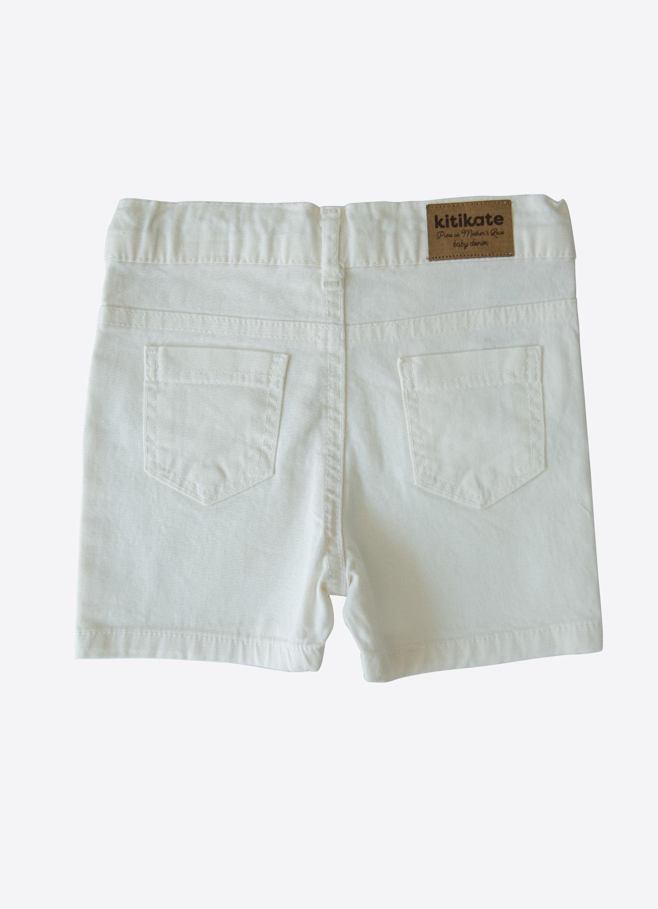 Organik Dean Şort Beyaz