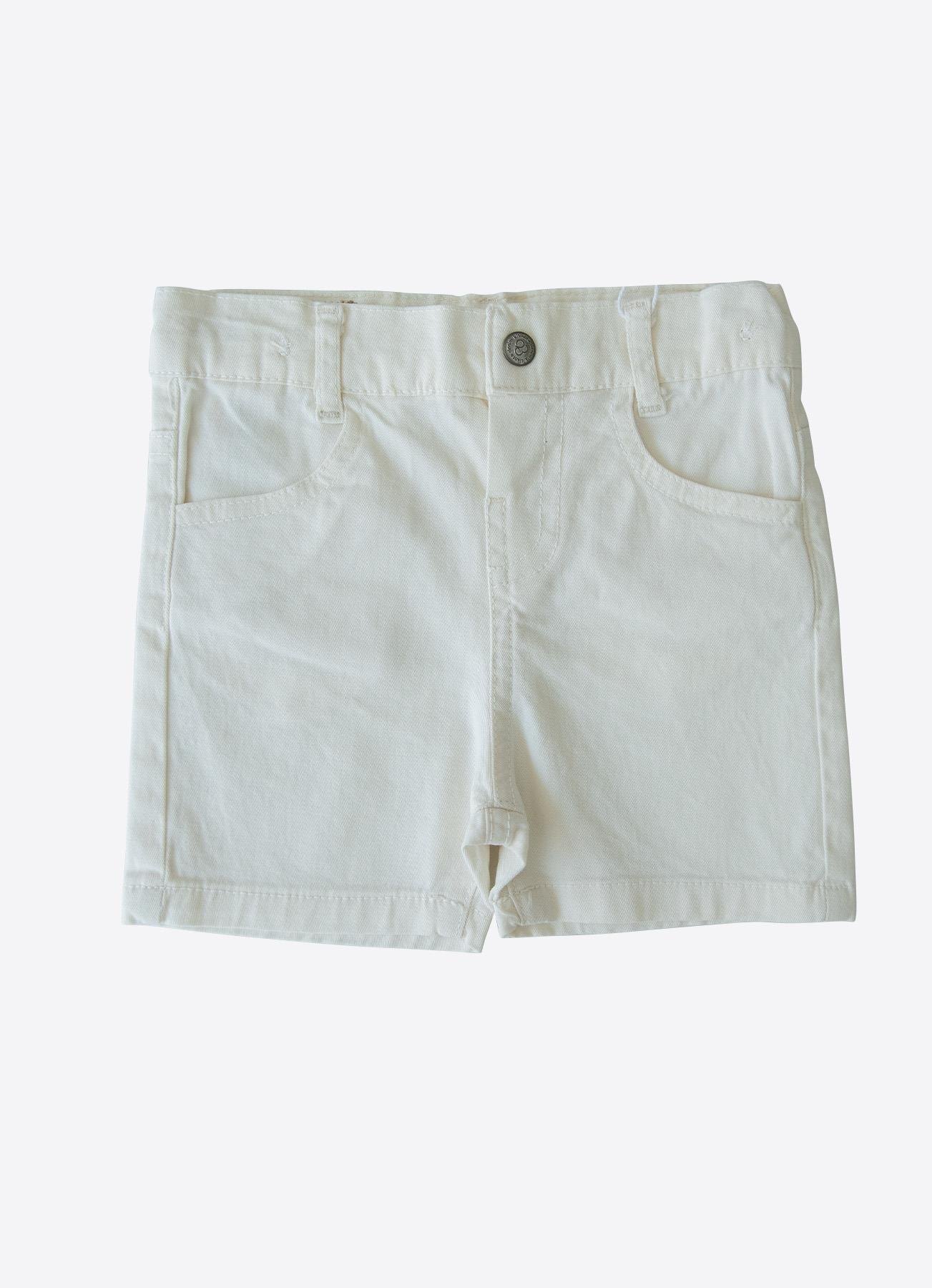 Organik Dean Şort Beyaz